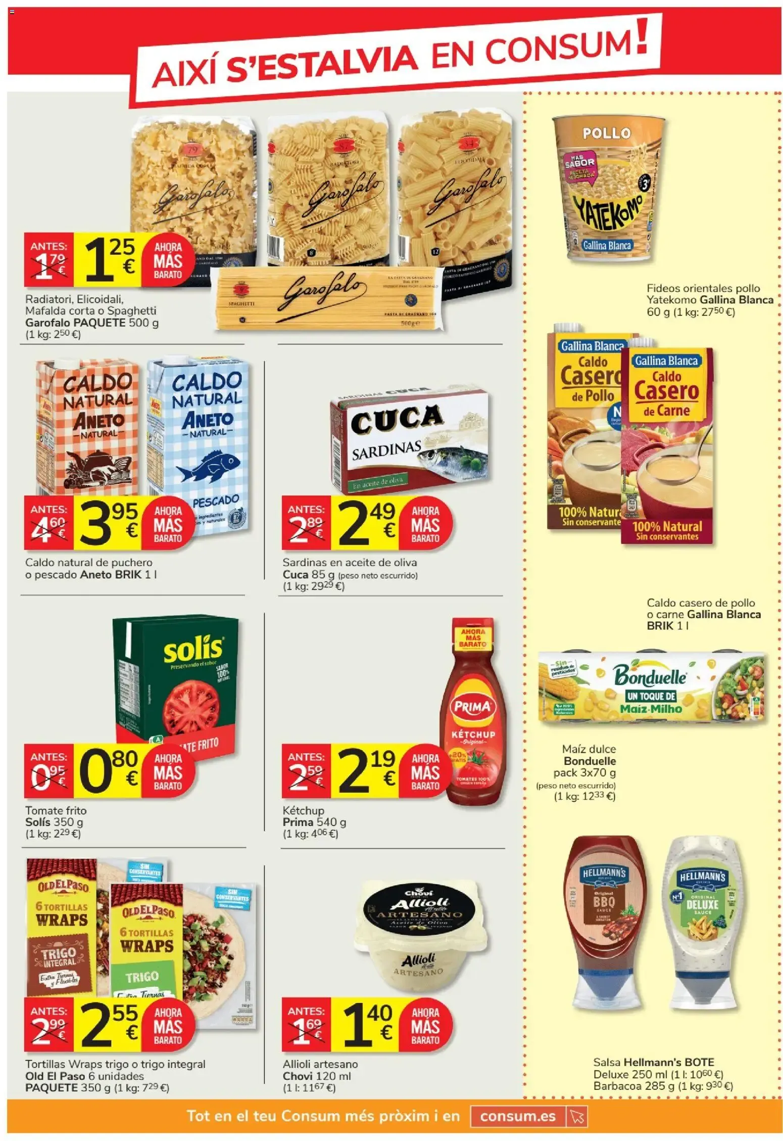 Catálogo de Consum: Oferta Setembre. Ofertas a 1, 2 y 3€. 27 de agosto al 23 de septiembre 2026 - Página 13