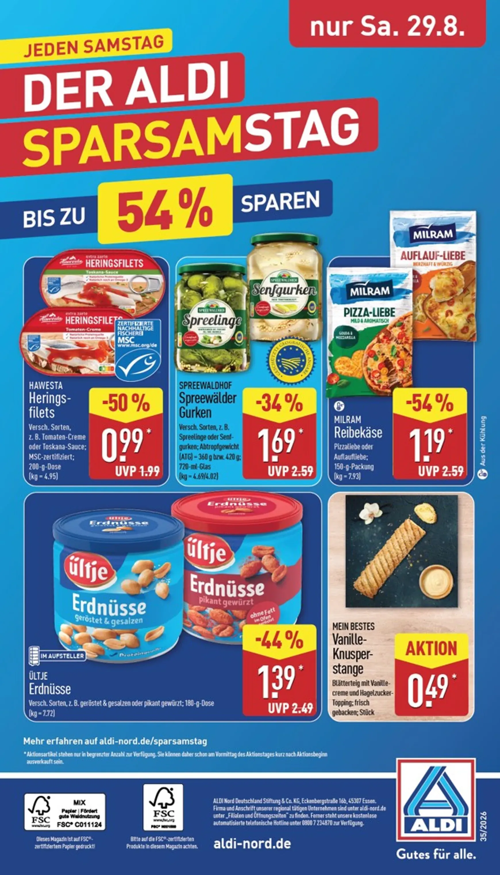 ALDI NORD Prospekt – von Montag 24.08.2026 bis Samstag 29.08.2026 von 24. August bis 29. August 2026 - Prospekt seite 34