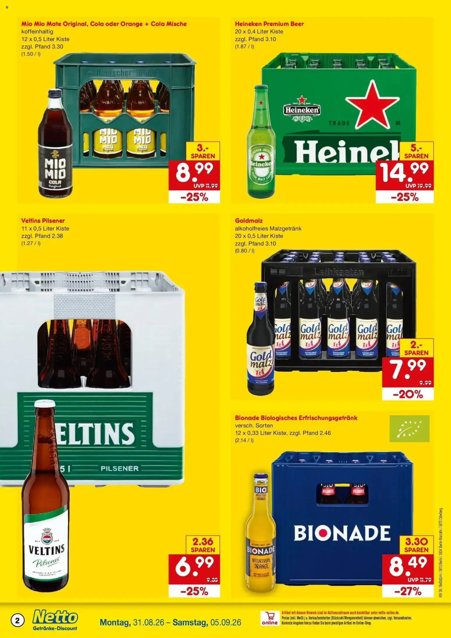 Netto Marken-Discount Prospekt Berlin (ab 31.08.2026) » Angebote von 31. August bis 5. September 2026 - Prospekt seite 2
