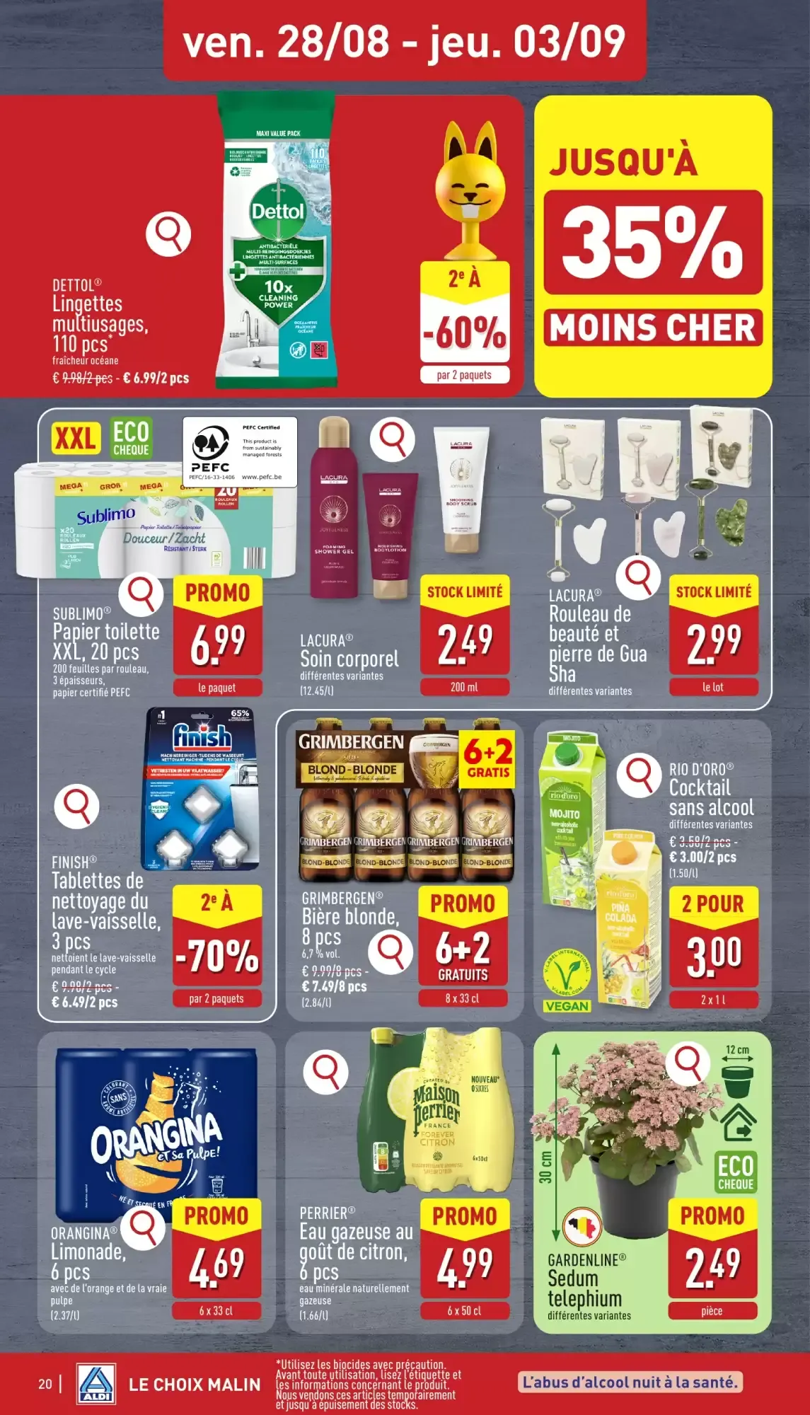 ALDI Dépliant du 24/08 au 29/08 van 24 augustus tot 29 augustus 2026 - folder pagina 20
