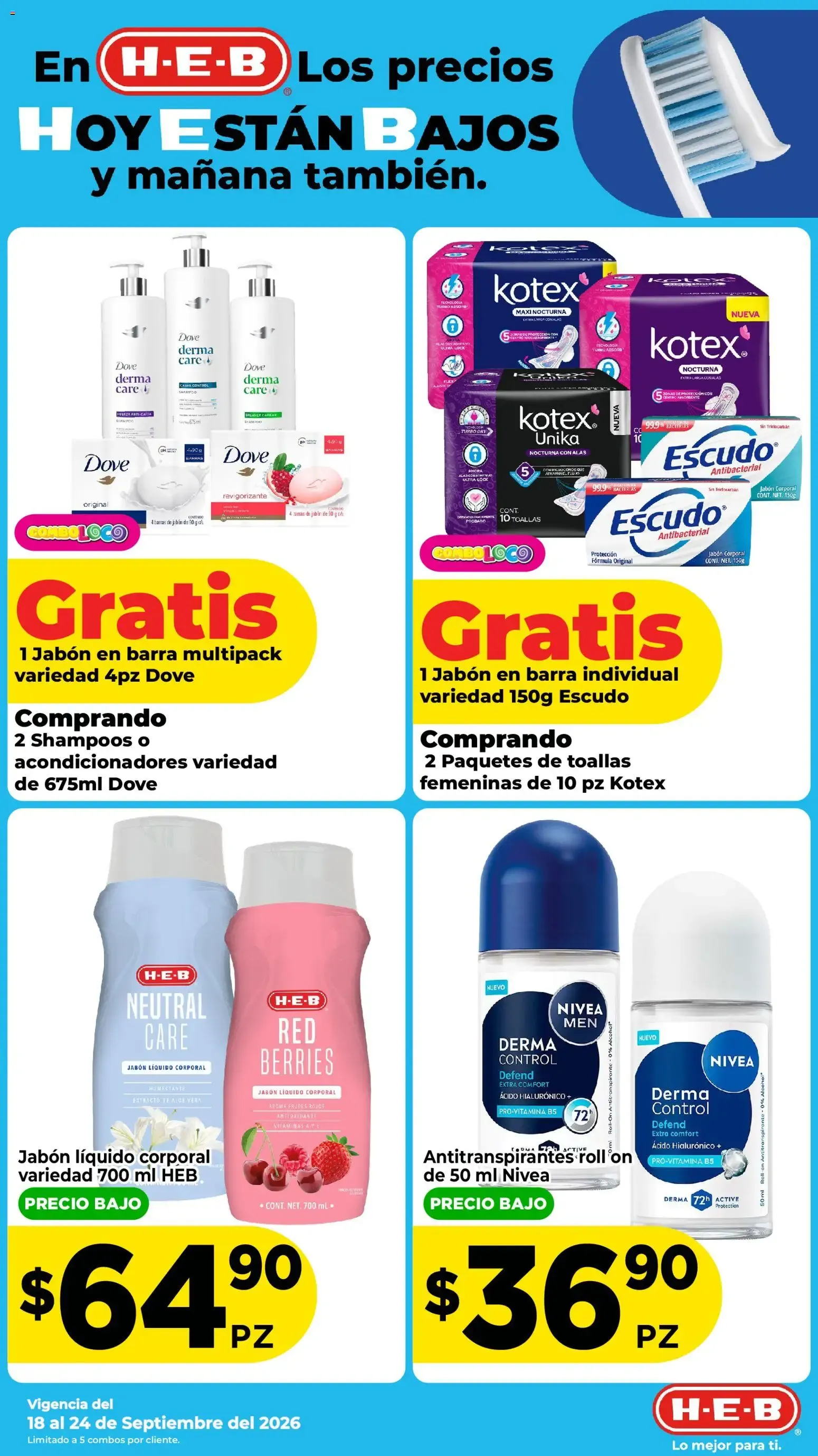 Catálogo de H-E-B: Los precios hoy están bajos y mañana también. 18 de septiembre al 24 de septiembre 2026 - Pagina 9