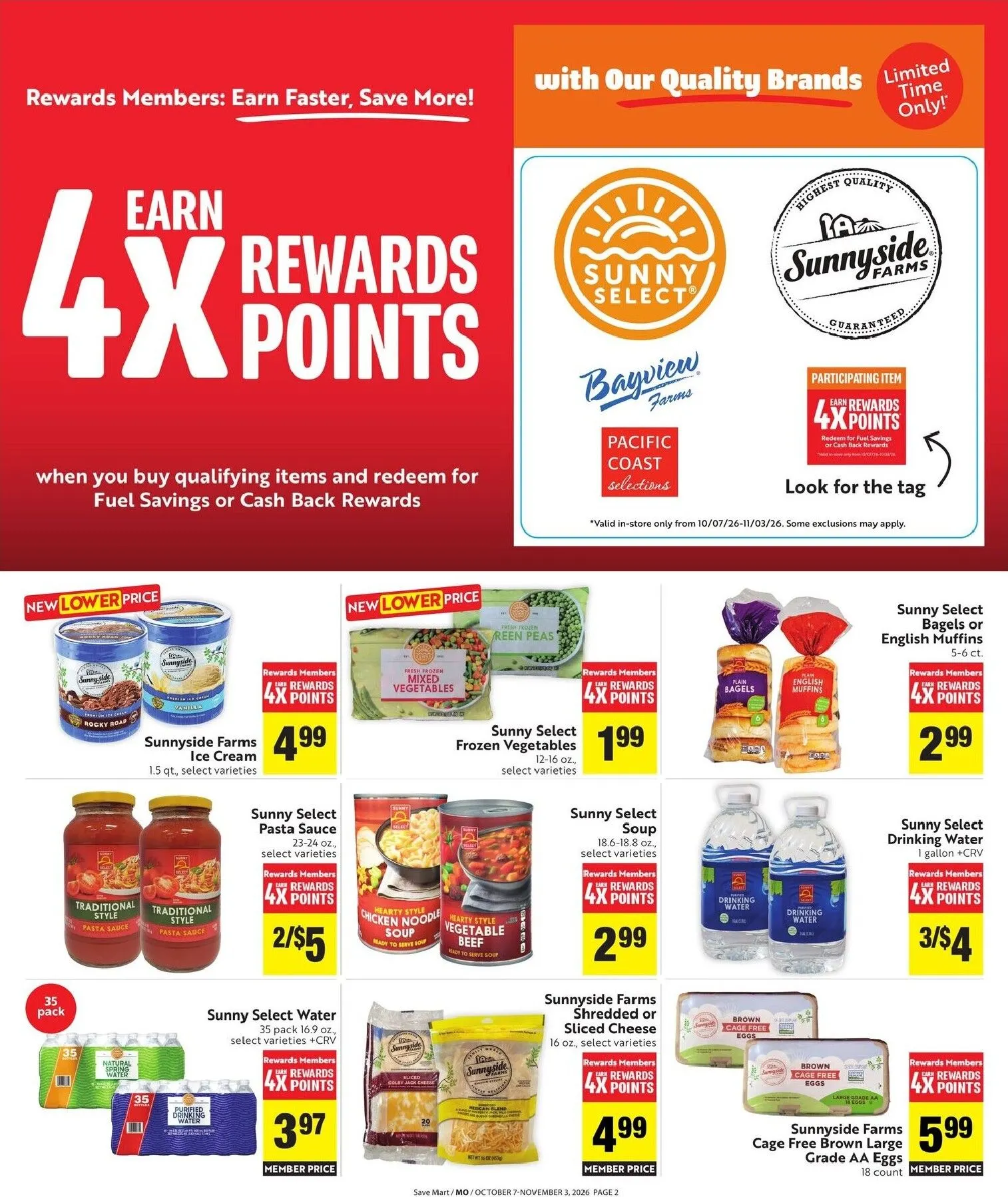 Weekly ad Current Save Mart - Rewards Points leaflet valid from Wednesday 10/07/2026 to Tuesday 11/03/2026 from October 7 to November 3 2026 - Page 2