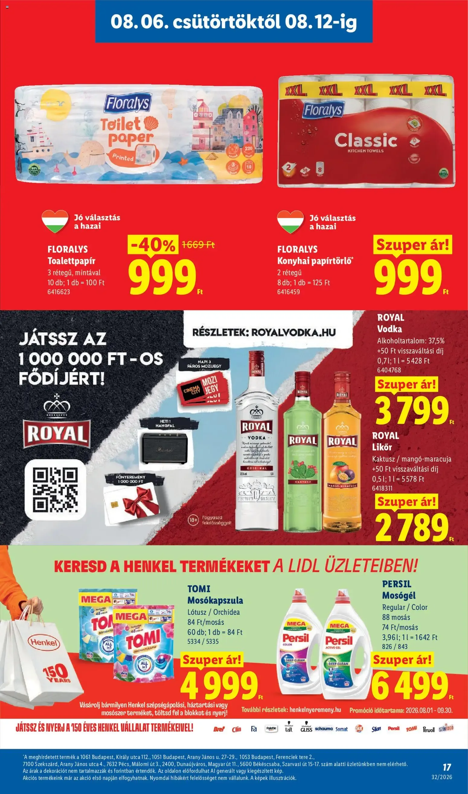 Katalógus Lidl akciós újság - 2026.08.06. -tól/töl > akció, lapozható szórólap 🛍️ augusztus 6.-tól augusztus 12.-ig 2026. - Oldal 17
