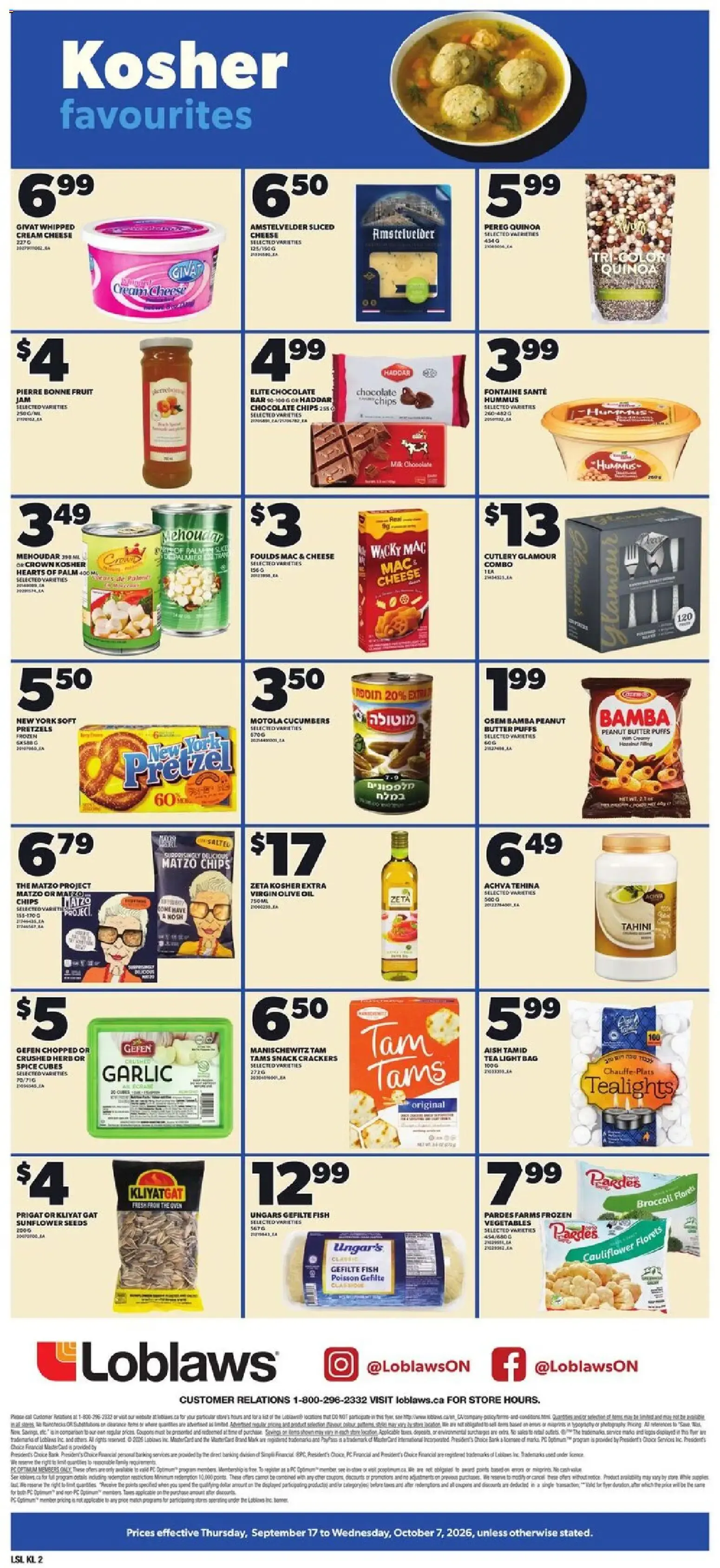 Loblaws flyer - Kosher favourites from September 17 to October 7 2026 - flyer page 2