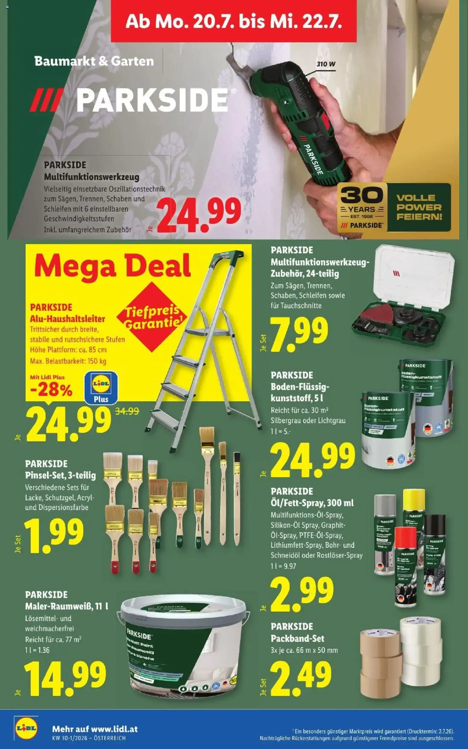 Lidl - Flugblatt ab 16.07.2026 - Angebote ab donnerstag von 16. Juli bis 18. Juli 2026 - Flugblätt seite 34