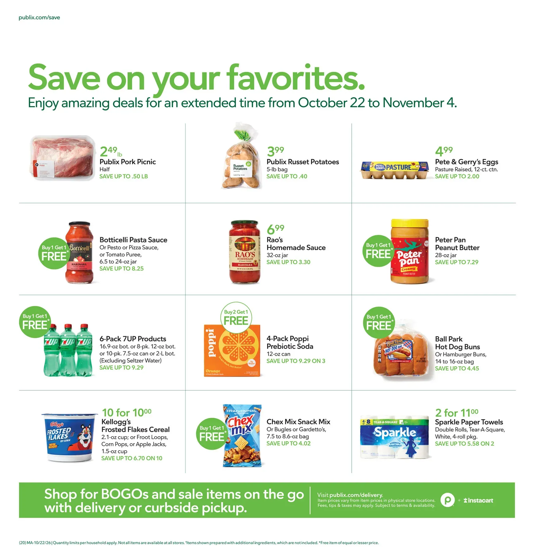 Weekly promotion Future Publix flyer valid from Thursday 10/22/2026 to Wednesday 10/28/2026 spanning from October 22 to October 28 2026 - Page 20 for Catalogue 365