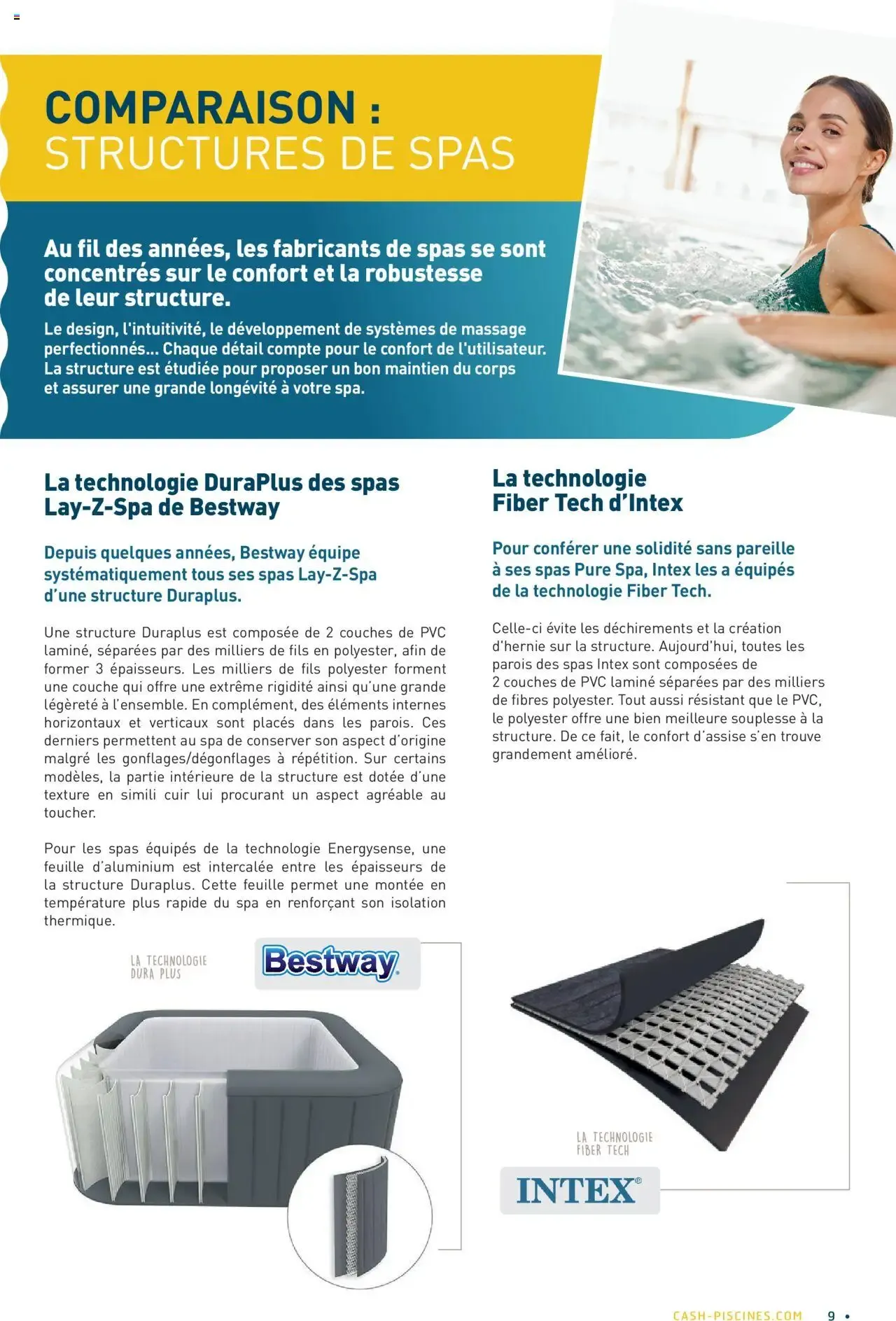 Cash Piscines Guide spas gonflables à partir du 01/03/2024 - promo en ligne du 1 mars au 30 septembre 2026 - Catalogue page 9