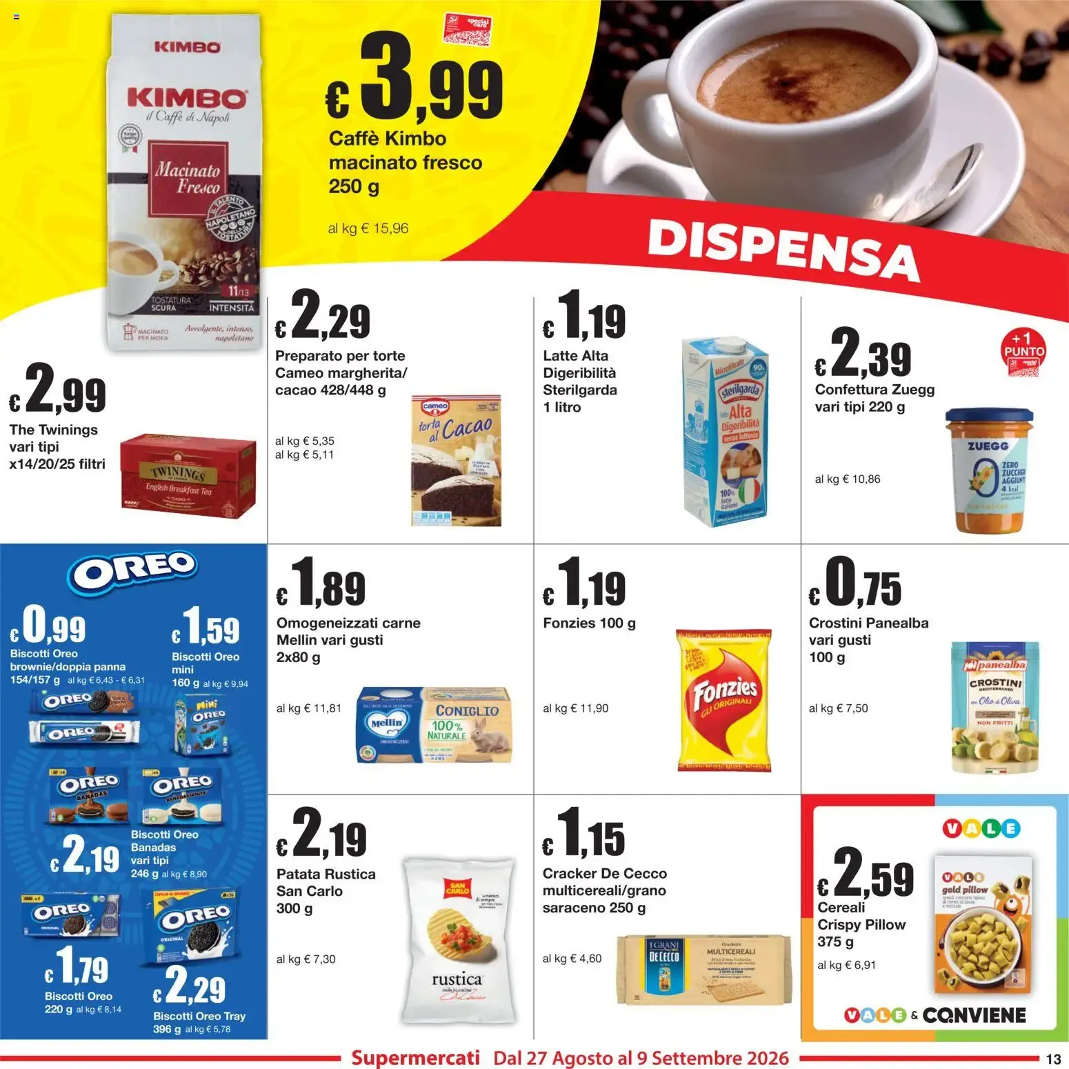 Sì con Te volantino dal 27/08/2026 - online Offerte da 27 agosto a 9 settembre di 2026 - Pagina del volantino 13