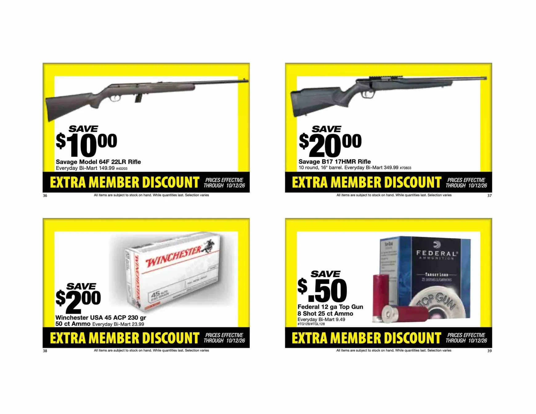 Weekly ad Future Bi-Mart - Extra member discount flyer valid from Thursday 10/01/2026 to Monday 10/12/2026 from October 1 to October 12 2026 - Page 11