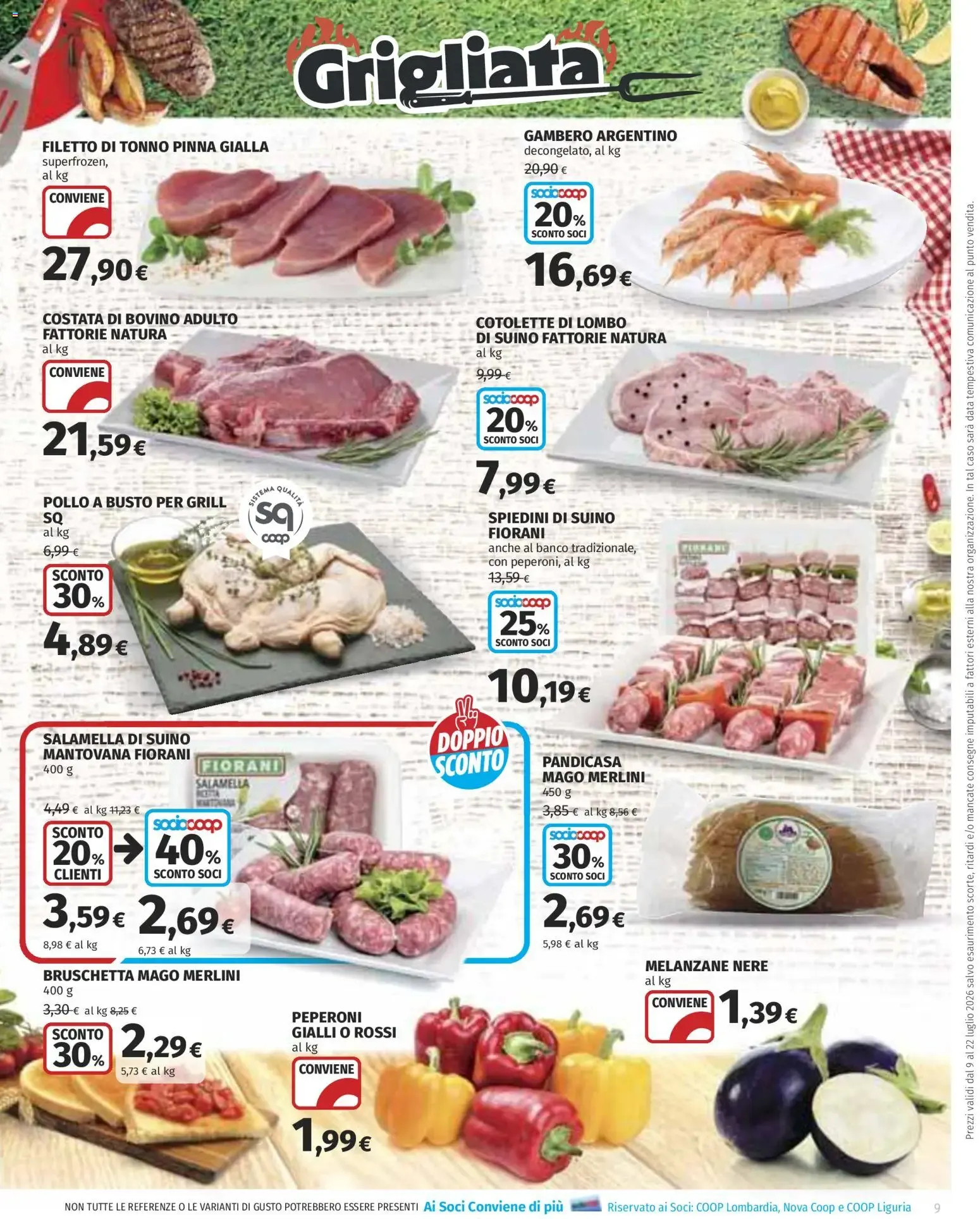 COOP Extra Offerte da 9 luglio a 22 luglio di 2026 - Pagina del volantino 9