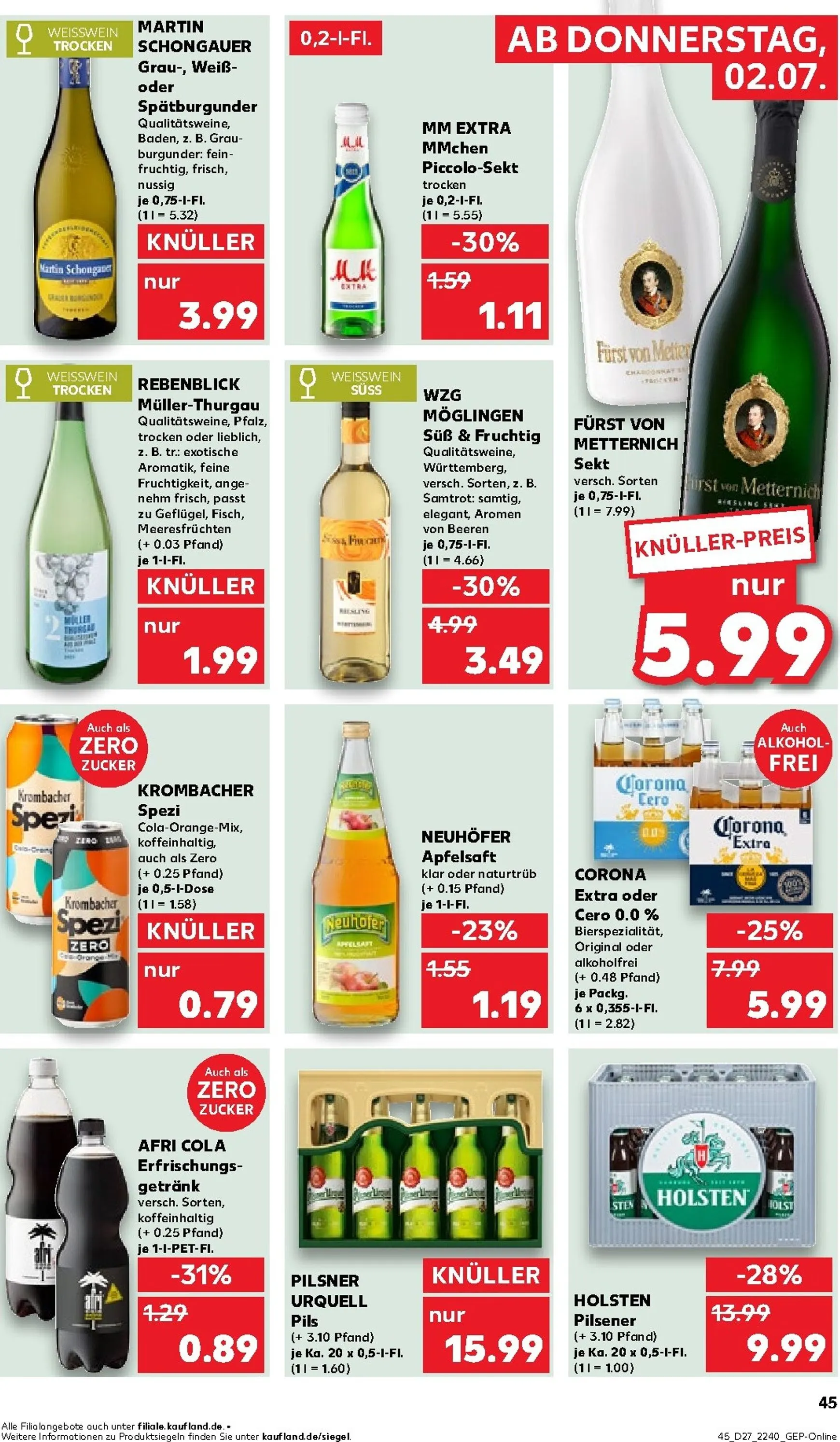 Kaufland Prospekt nächste Woche – von Donnerstag 02.07.2026 bis Mittwoch 08.07.2026 von 2. Juli bis 8. Juli 2026 - Prospekt seite 44