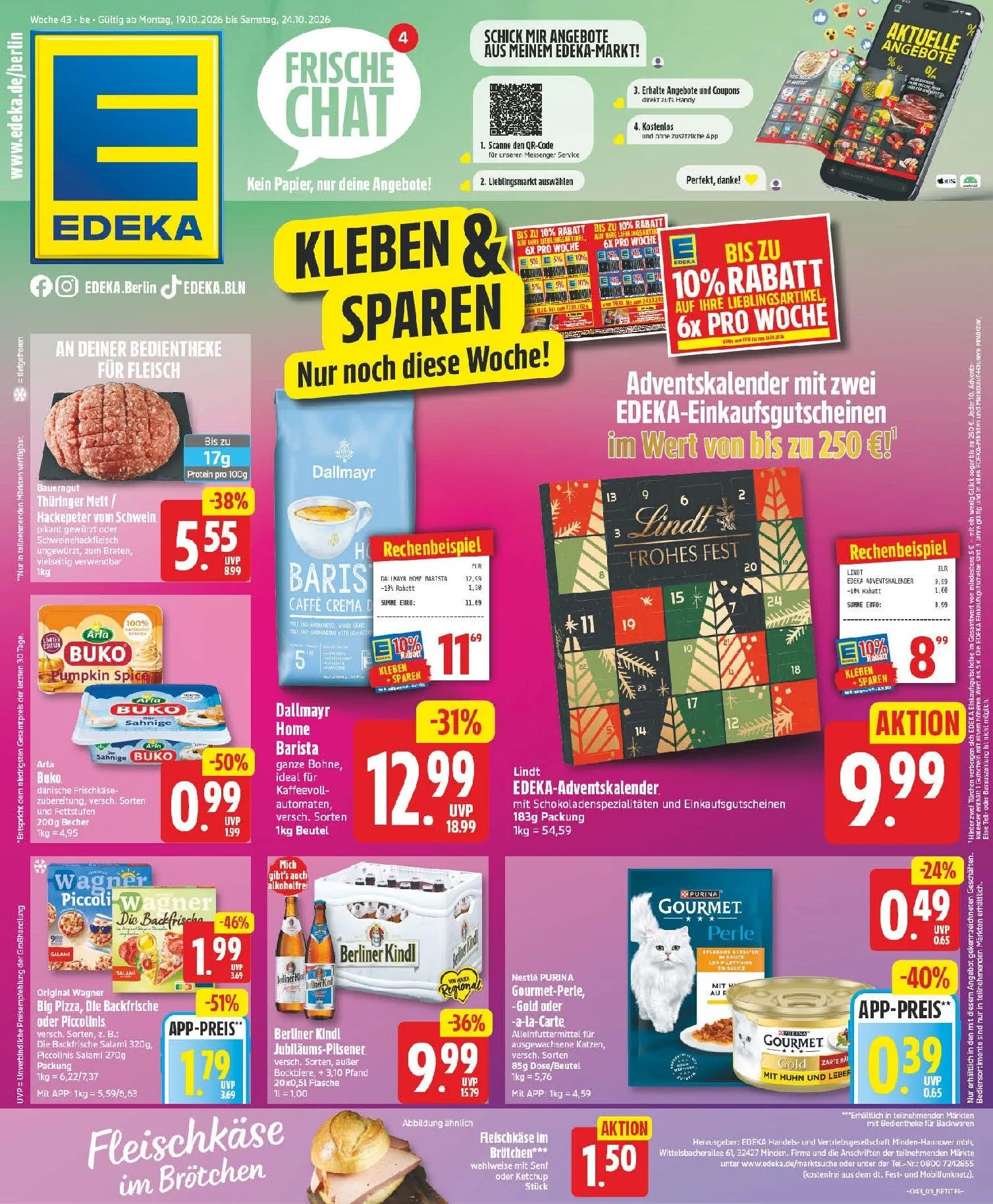 Edeka Prospekt nächste Woche – von Montag 19.10.2026 bis Samstag 24.10.2026 von 19. Oktober bis 24. Oktober 2026 - Prospekt seite 3