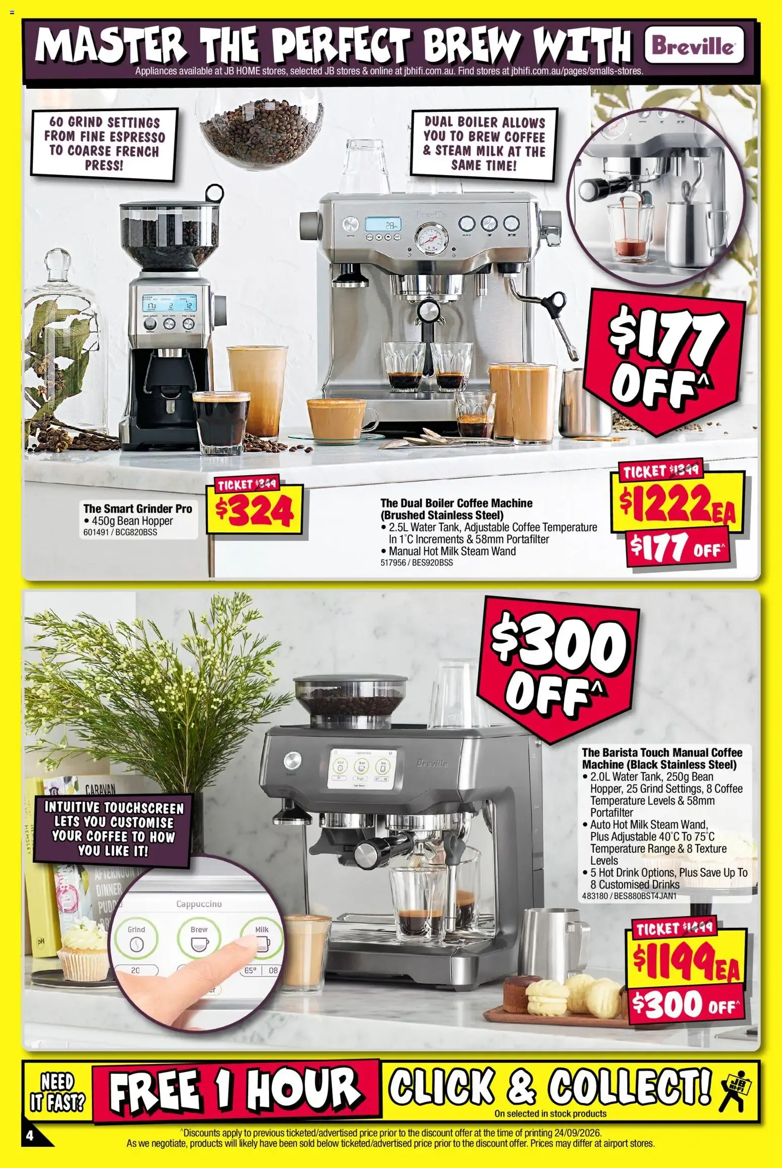 JB Hi-Fi catalogue Latest Breville Range - 08/10/2026 > weekly / monthly specials - Catalogue valid from 8 October to 21 October 2026 - page 4