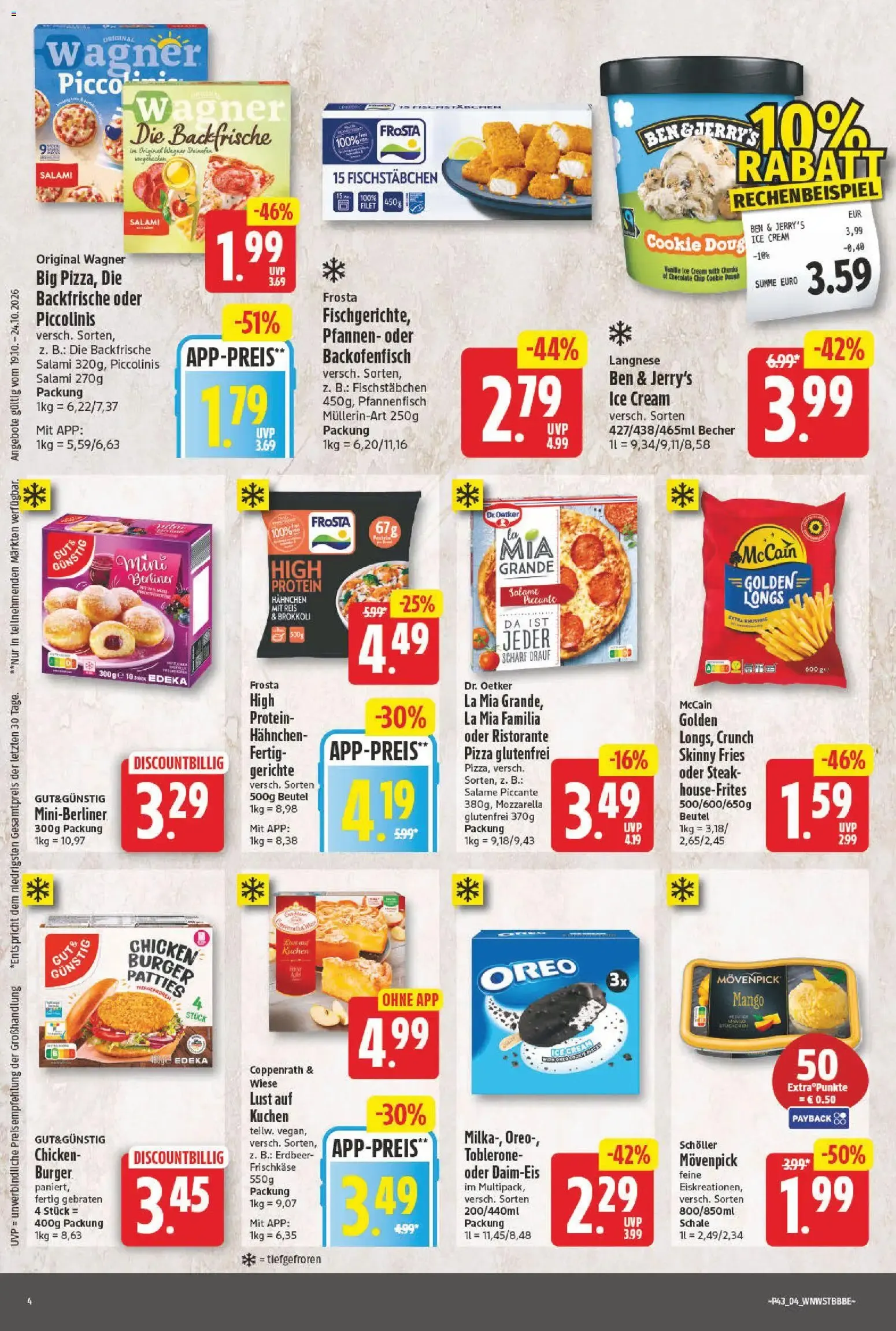 Nah & Gut & NP EDEKA: Prospekt con ofertas destacadas von 19. Oktober bis 24. Oktober 2026 - Prospekt seite 4