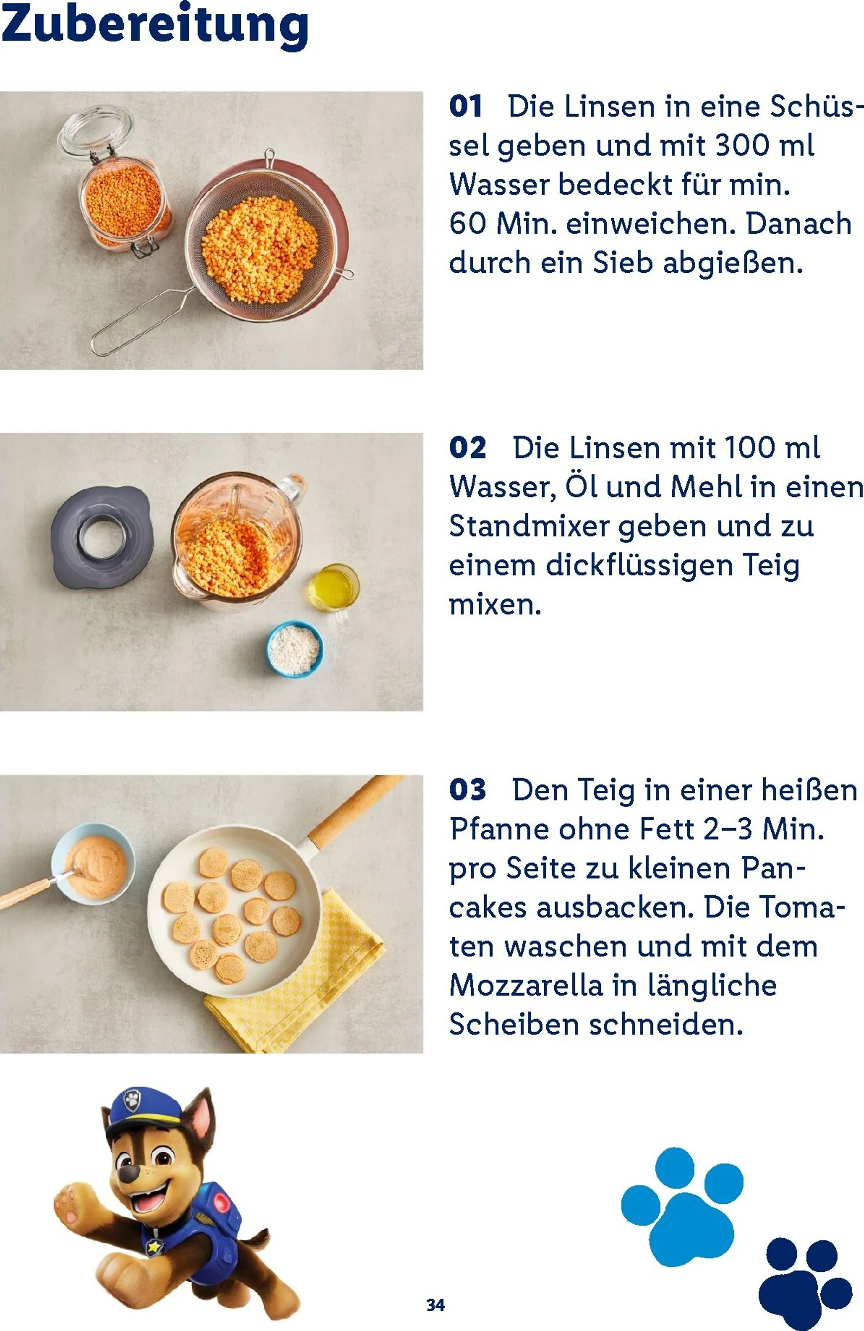 Lidl - Paw Patrol Rezeptheft Prospekt – von Montag 20.07.2026 bis Sonntag 23.08.2026 von 20. Juli bis 23. August 2026 - Prospekt seite 34