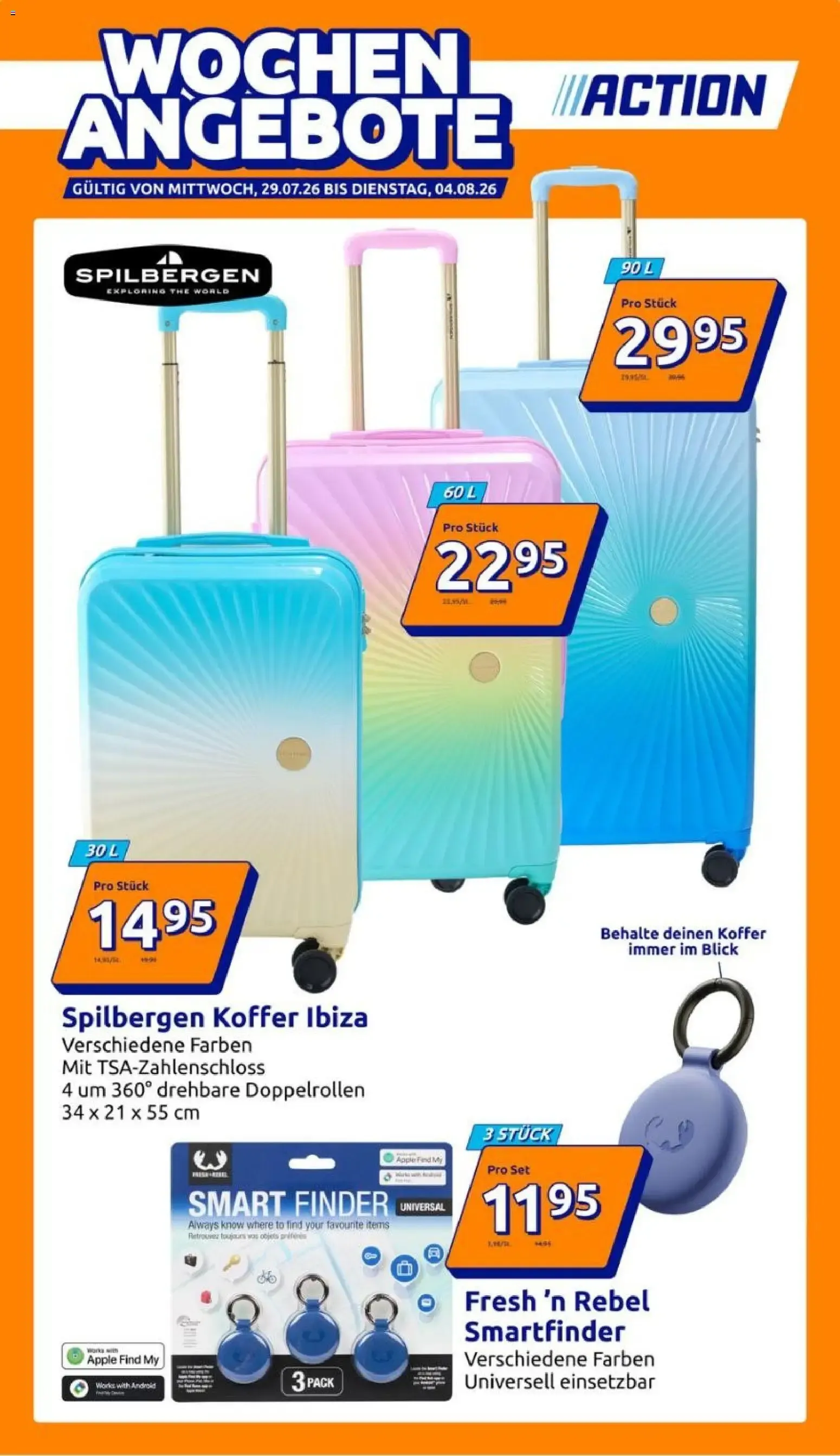 Action Flugblatt von 29.07.2026 - Aktuelle Angebote von 29. Juli bis 4. August 2026 - Flugblätt seite  1