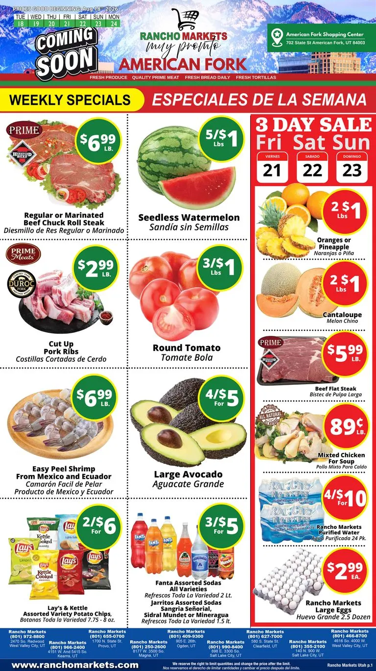 Rancho Markets - Weekly Specials