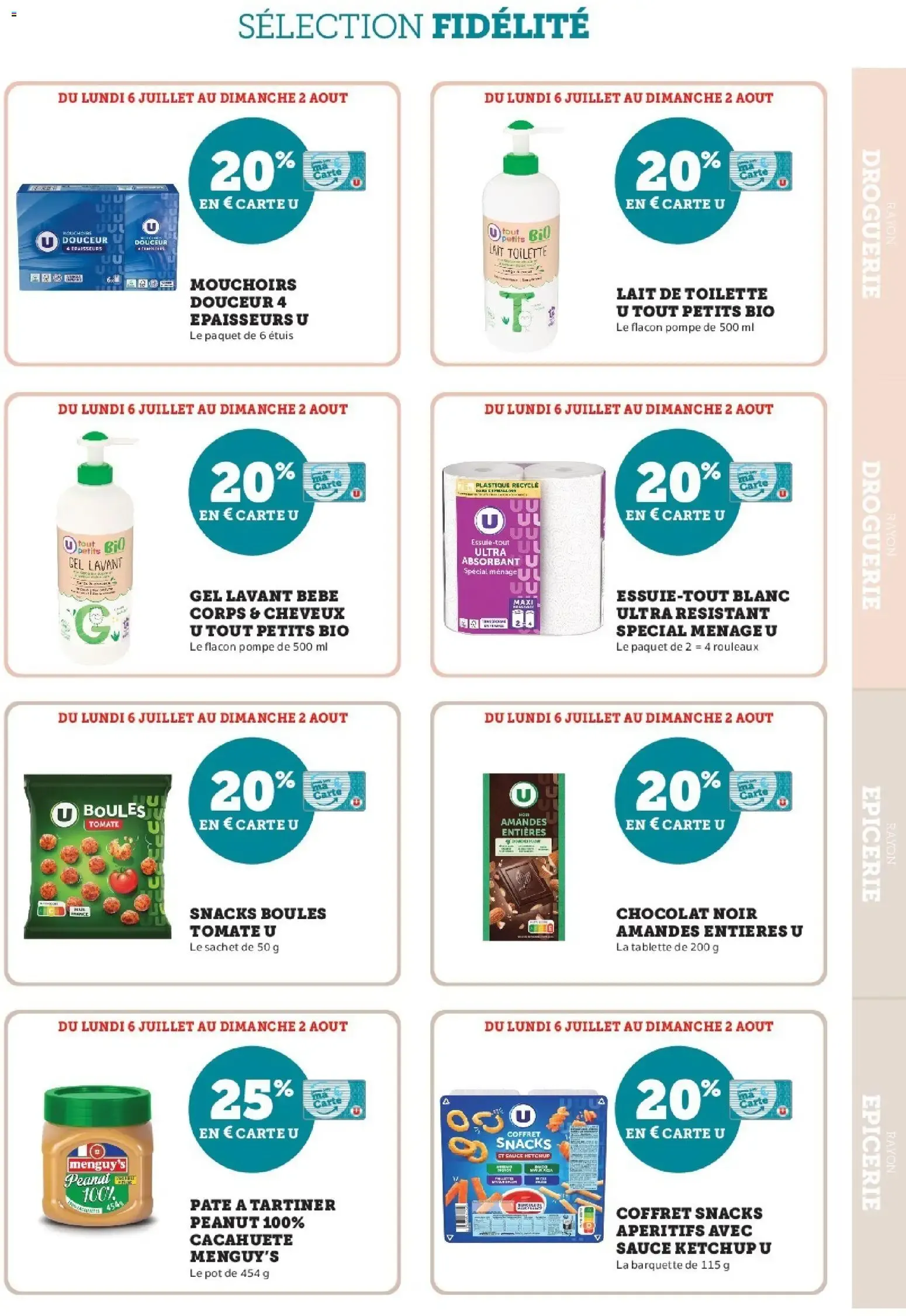 Hyper U - Ma sélection Carte U Juillet à partir du 06/07/2026 - promo en ligne du 6 juillet au 2 août 2026 - Catalogue page 13