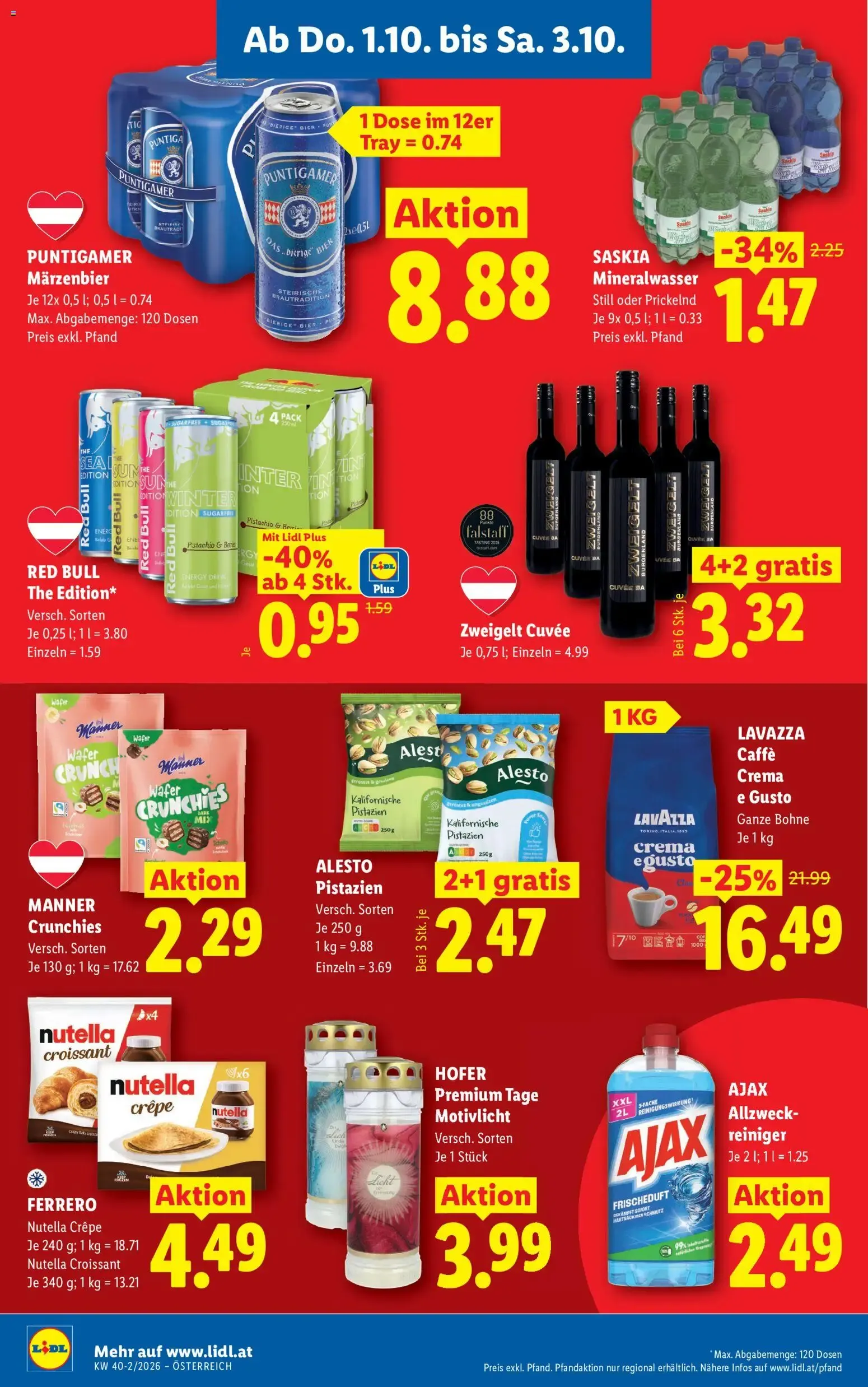 Lidl - Flugblatt ab 01.10.2026 - Angebote ab donnerstag von 1. Oktober bis 3. Oktober 2026 - Flugblätt seite  12