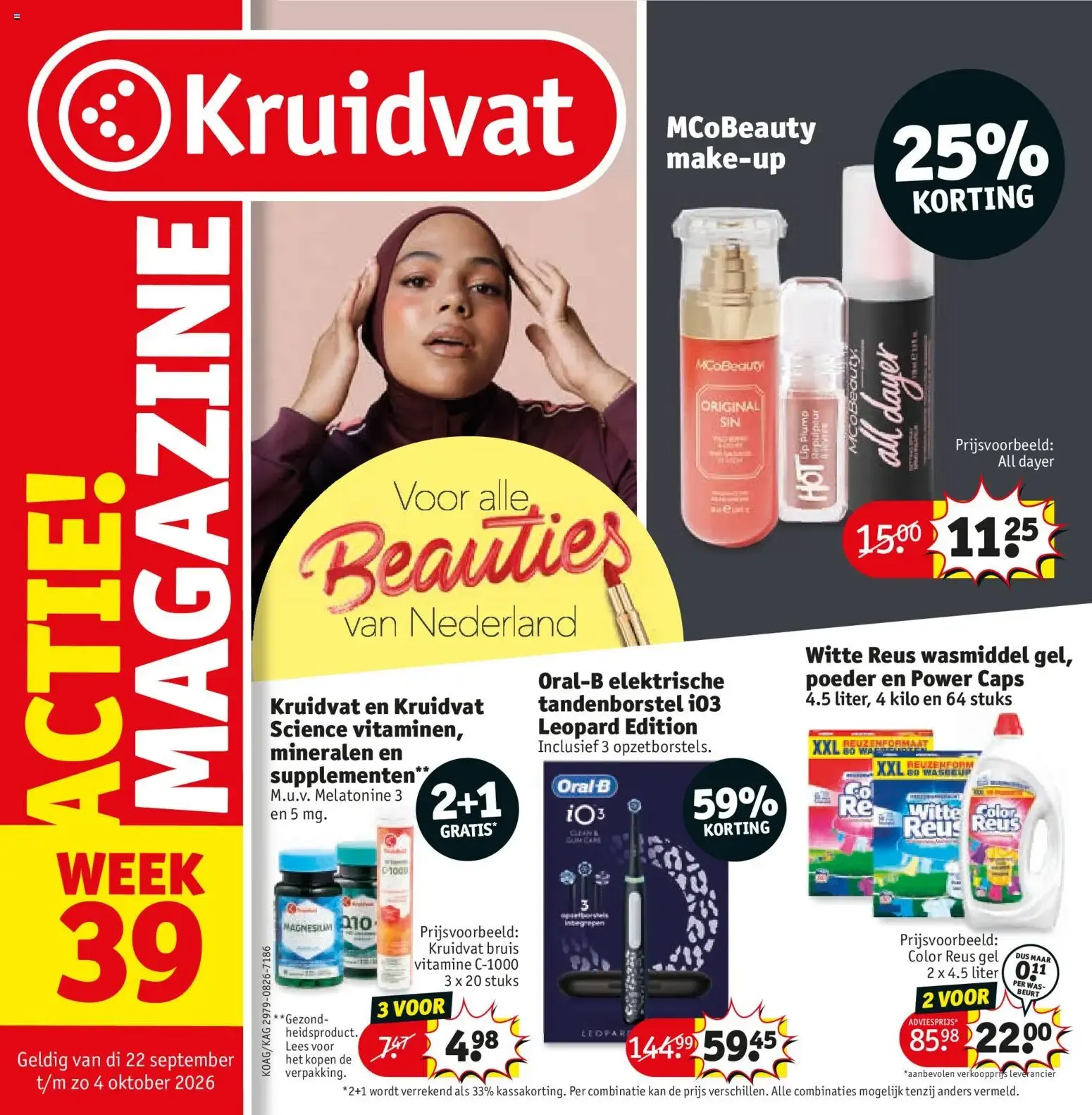 Kruidvat folder vanaf 21-09-2026 - volgende, deze week van 22 september tot 4 oktober 2026 - Folder pagina 1
