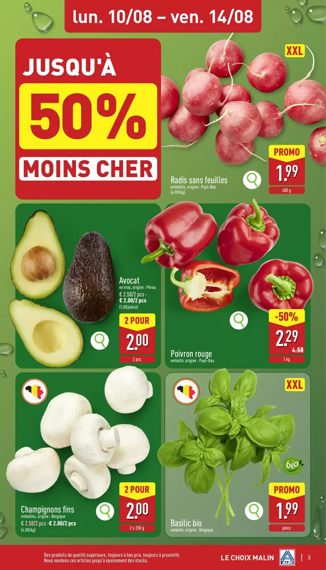 ALDI Dépliant du lun. 10/08 au ven. 14/08 van 10 augustus tot 14 augustus 2026 - folder pagina 3