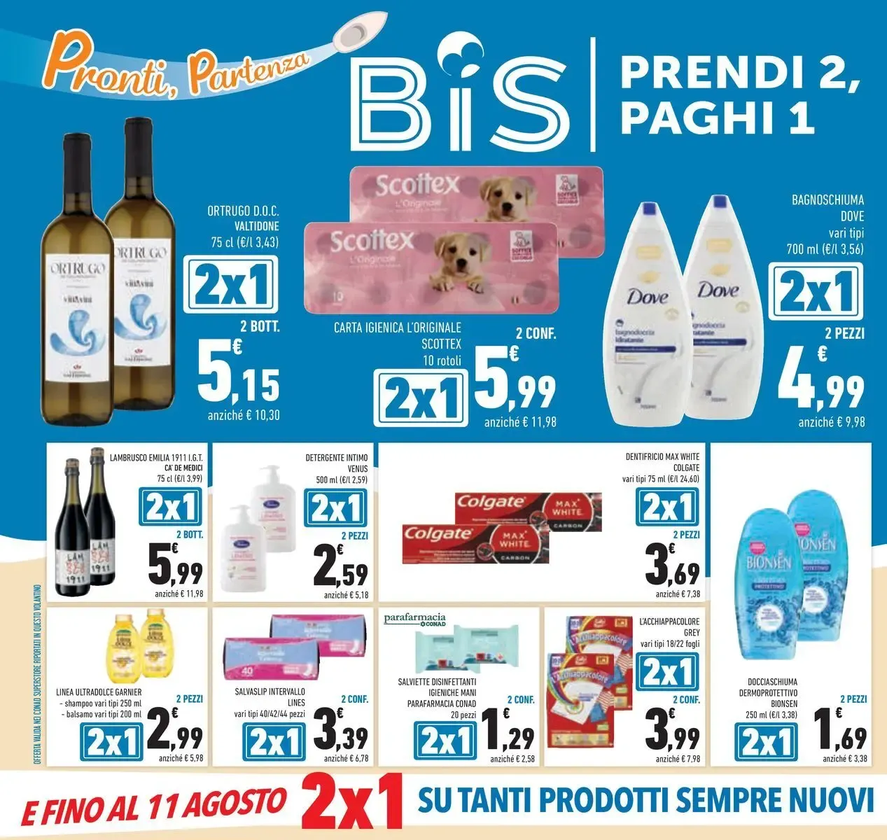 Conad Superstore: Pronti, Partenza Bis - Prendi 2, Paghi 1 da 15 luglio a 28 luglio di 2026 - Pagina del volantino 8