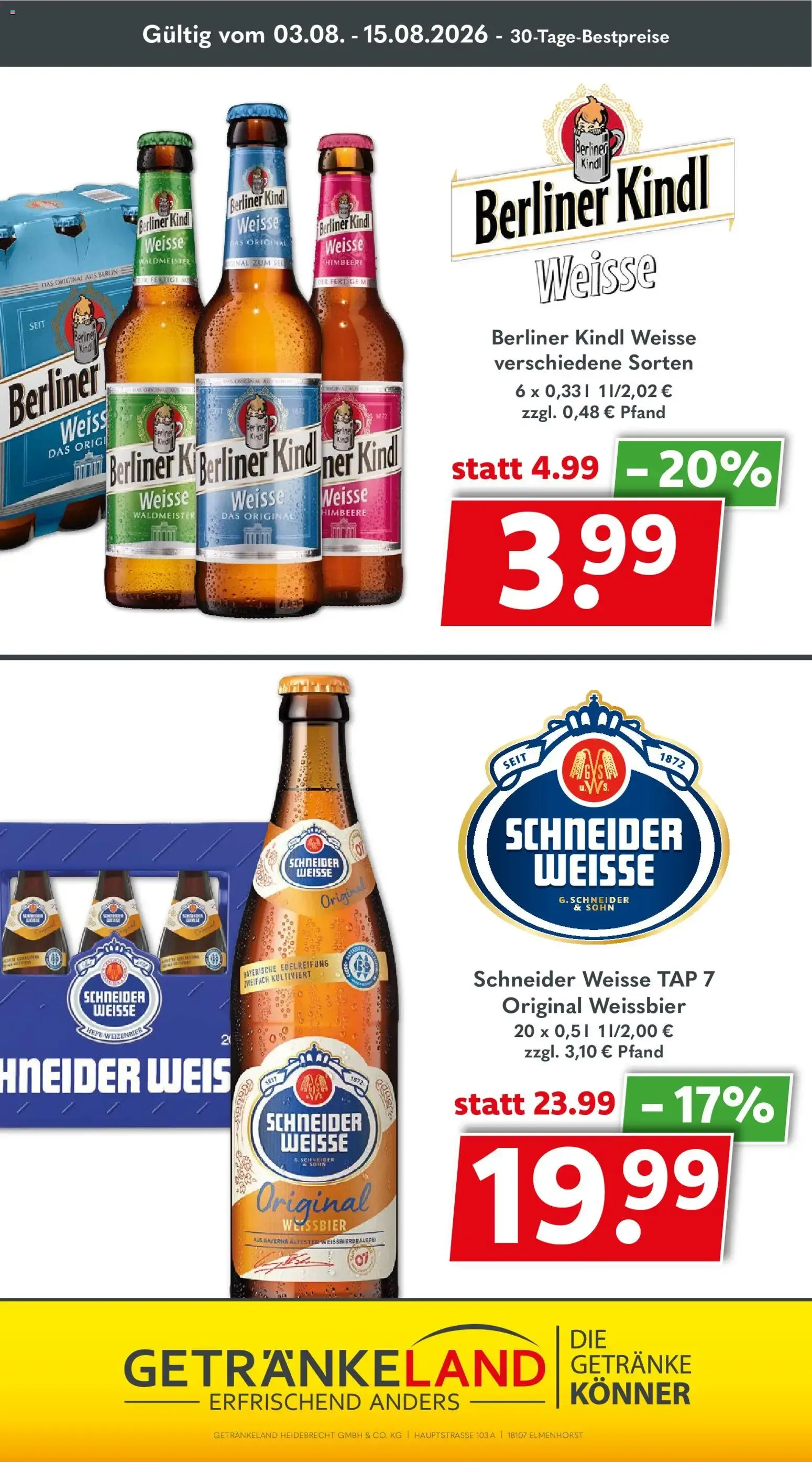 Getränkeland Prospekt vom 03.08.2026 – Angebote online von 3. August bis 15. August 2026 - Prospekt seite 11