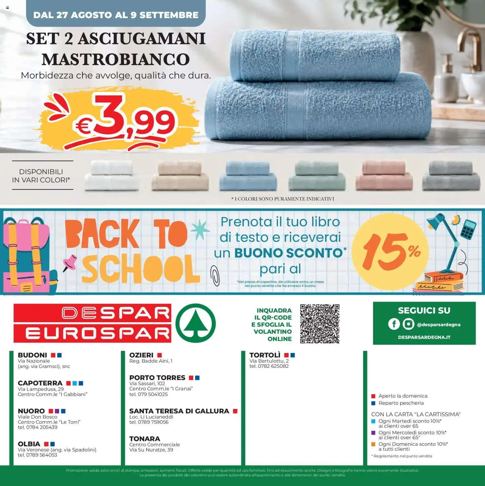 Despar Eurospar - Sconti Grandi Marche da 27 agosto a 9 settembre di 2026 - Pagina del volantino 20