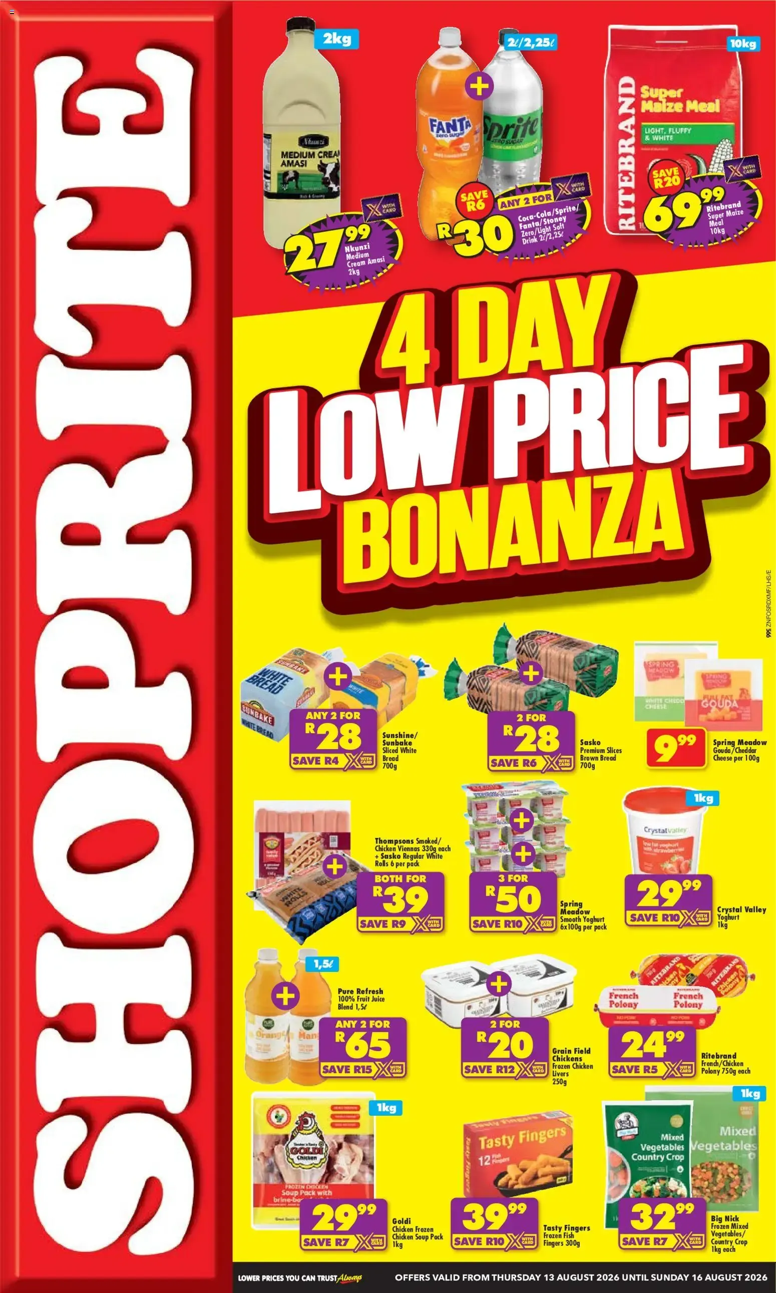 Shoprite - Low Price Bonanza (13/08/2026 - 16/08/2026) → Online Catalogue