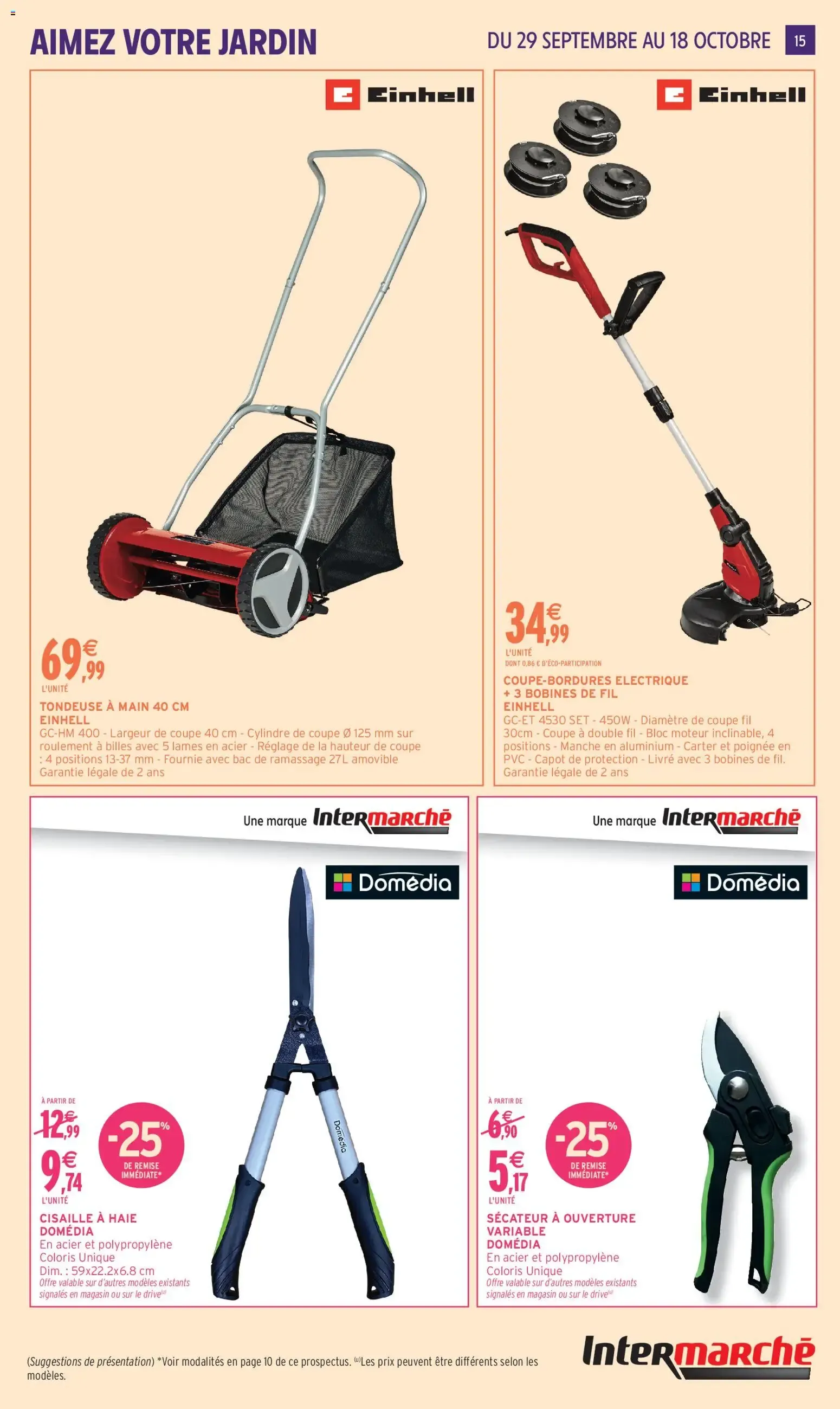 Intermarché - Aimez Votre Jardin du 29 septembre au 18 octobre 2026 - Catalogue page 15