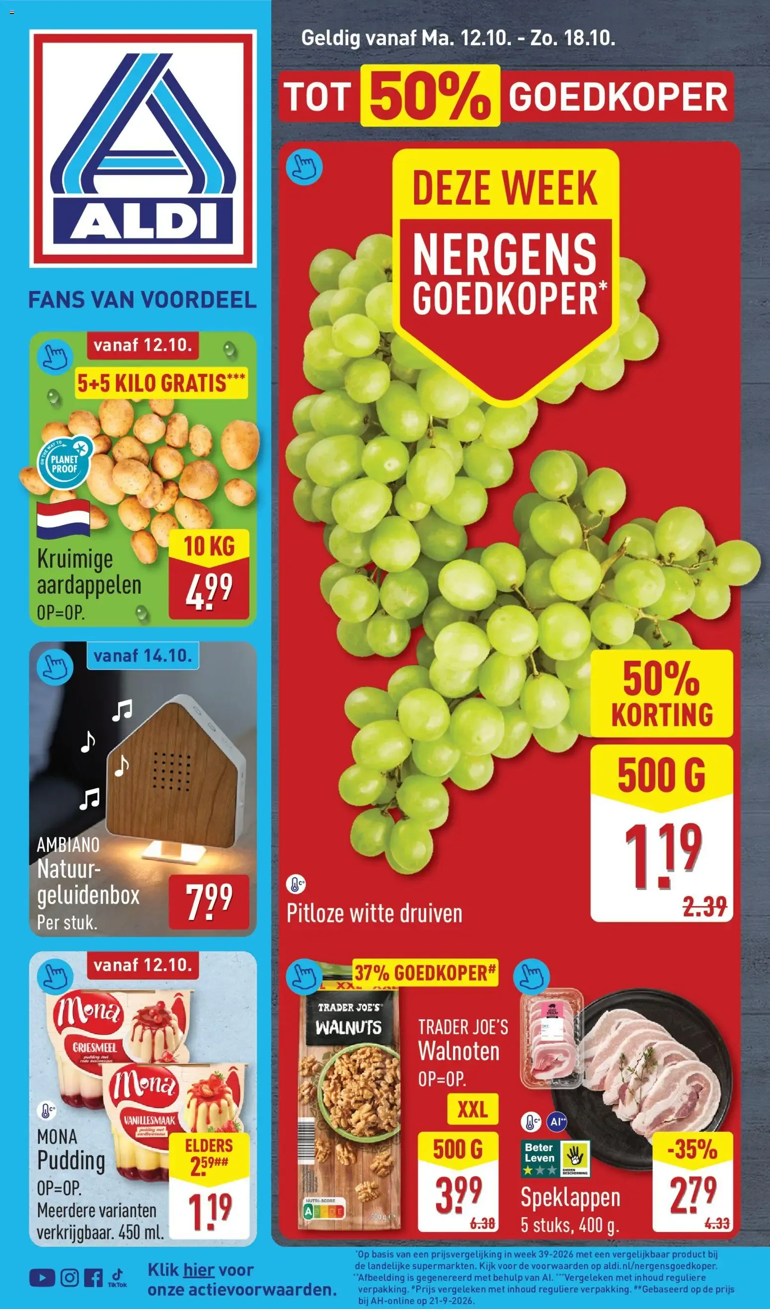 Aldi folder vanaf 12-10-2026 (volgende, deze week) van 12 oktober tot 18 oktober 2026 - Folder pagina 1