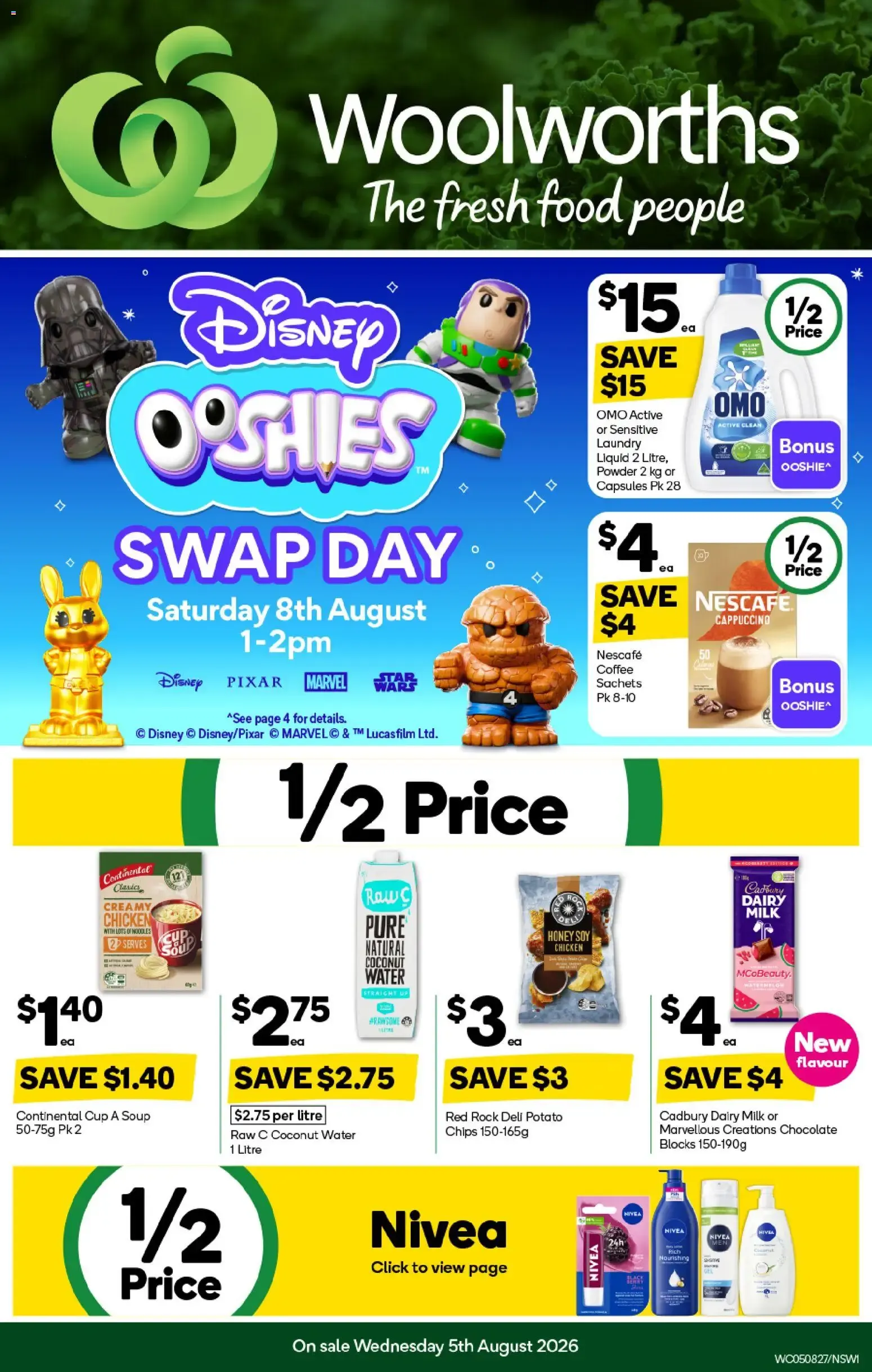 Woolworths | Disney Ooshies Swap Day - Catalogue valid from 5 August to 11 August 2026 - page 1