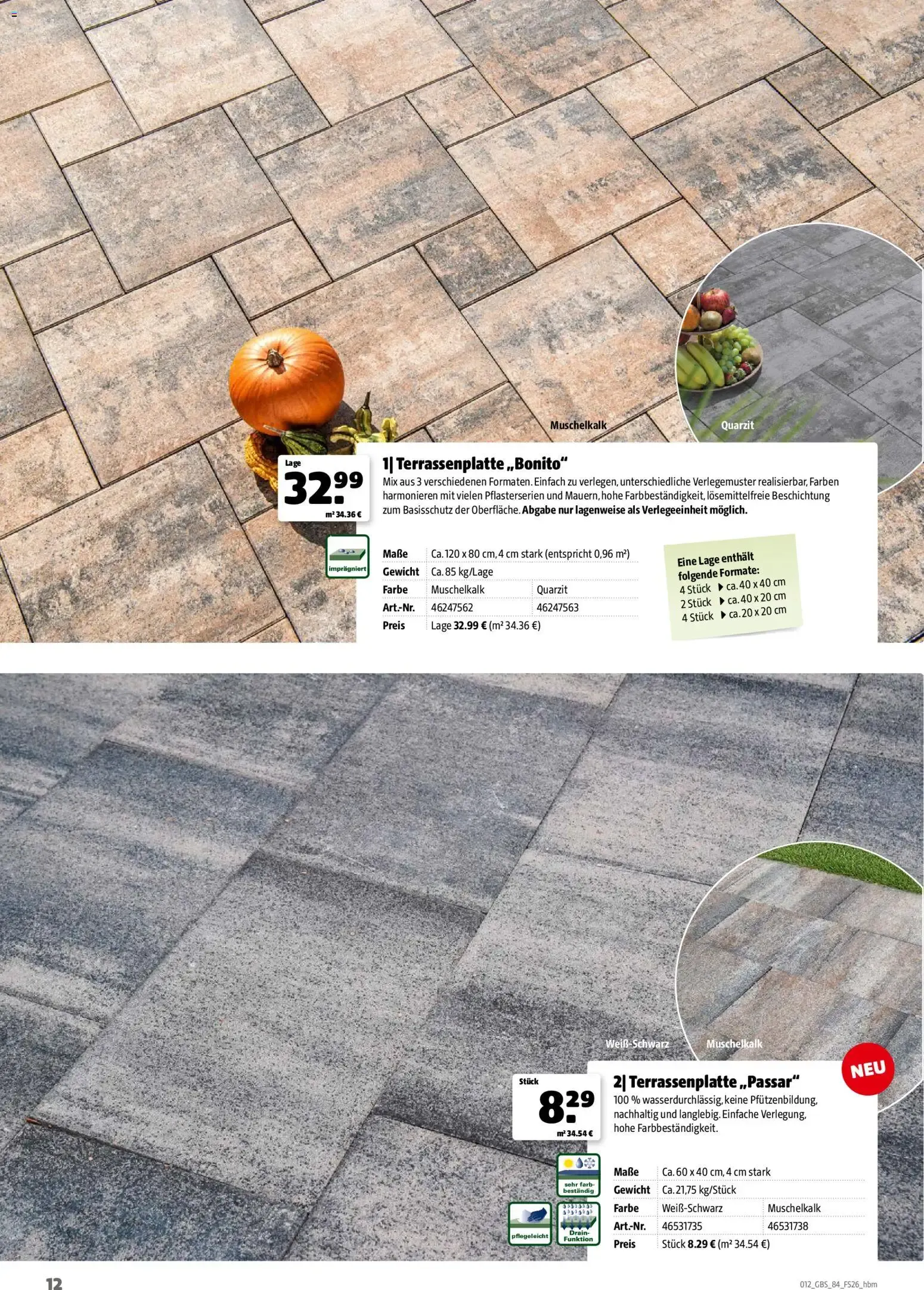 Hagebau Gartenbaustoffsortiment (ab 02.03.2026) zum Blättern von 2. März bis 31. Dezember 2026 - Prospekt seite 12
