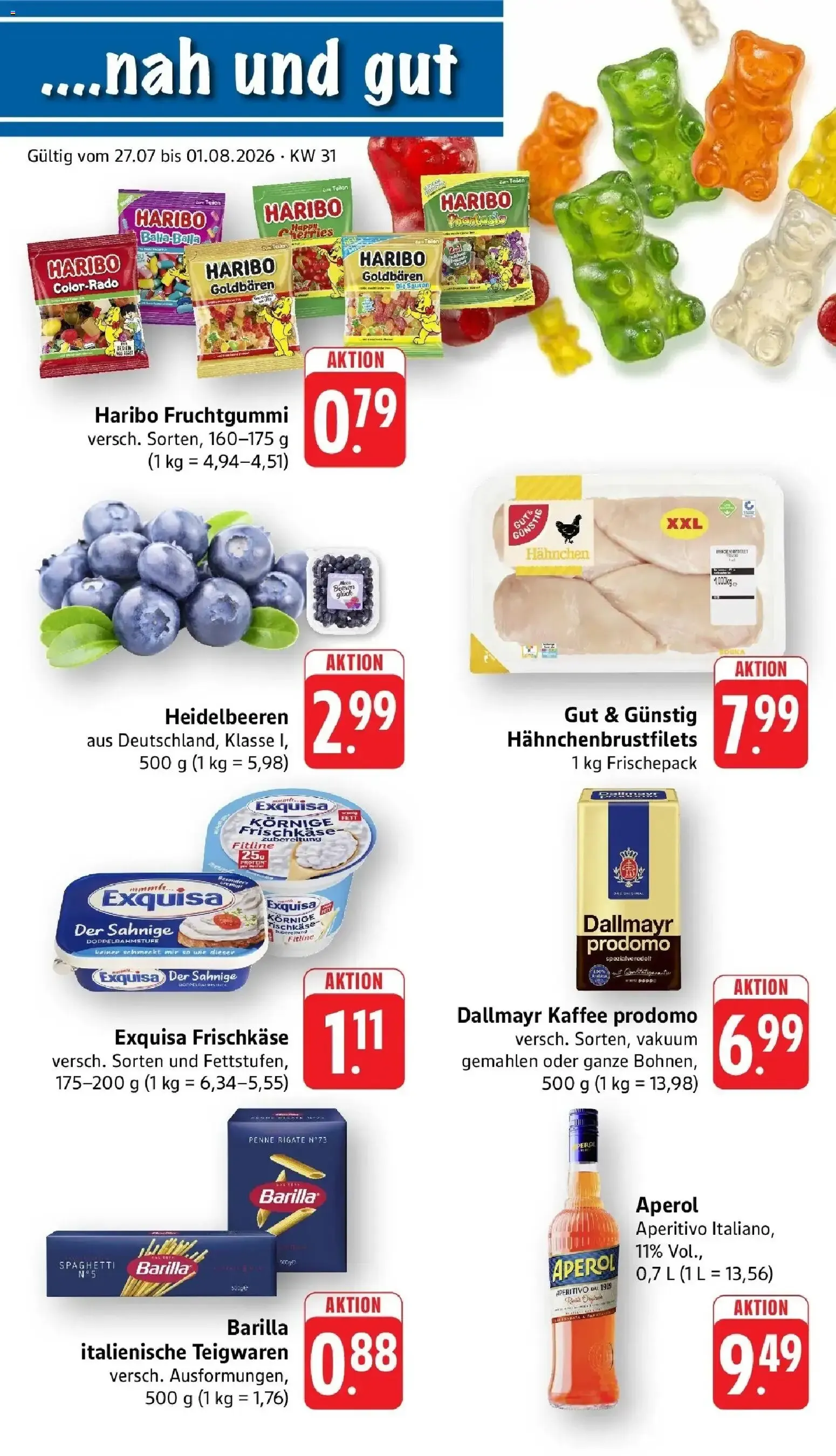 nah & gut Prospekt Sinsheim (ab 27.07.2026) zum Blättern von 27. Juli bis 1. August 2026 - Prospekt seite 1