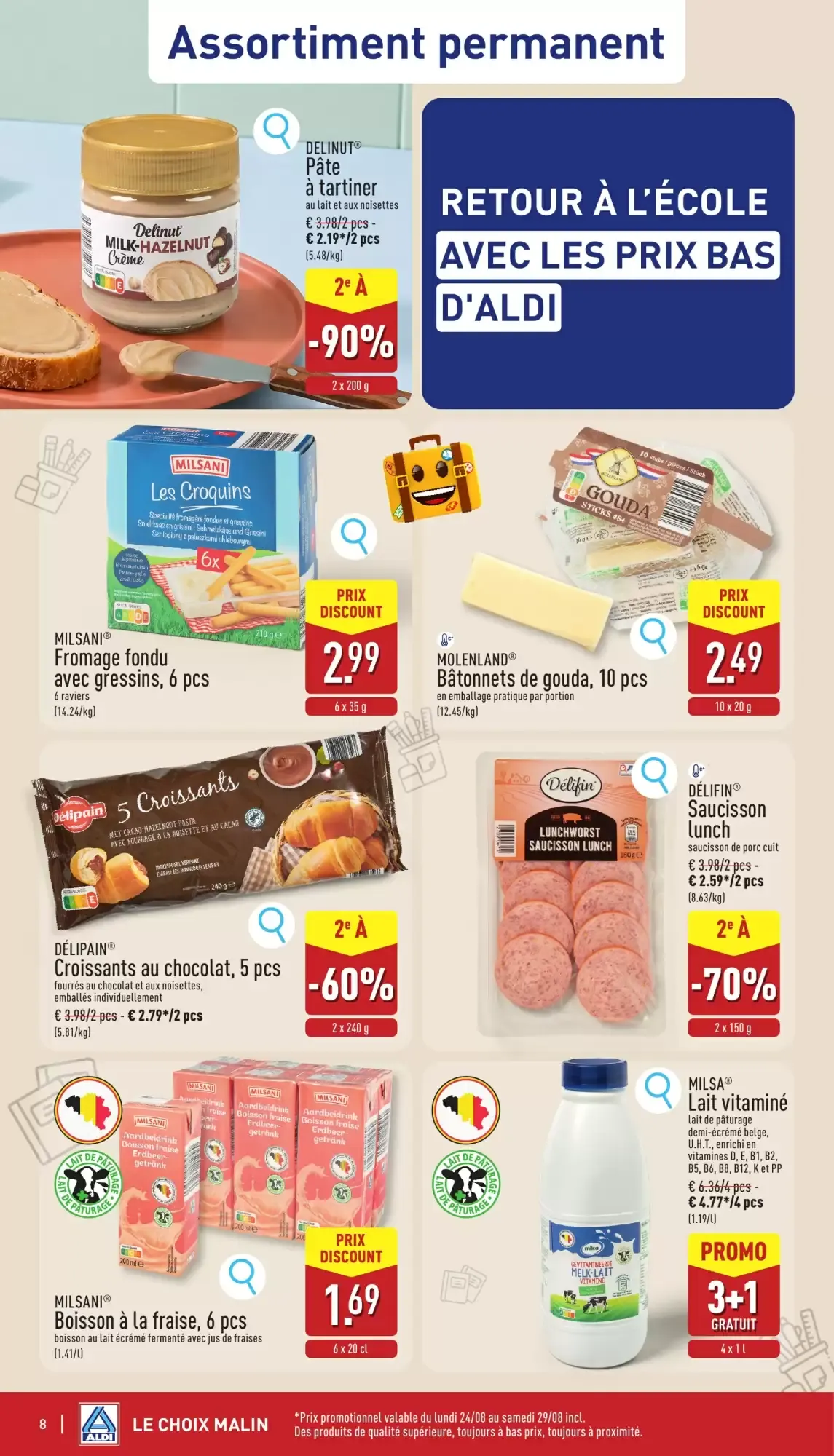 ALDI Dépliant du 24/08 au 29/08 van 24 augustus tot 29 augustus 2026 - folder pagina 8