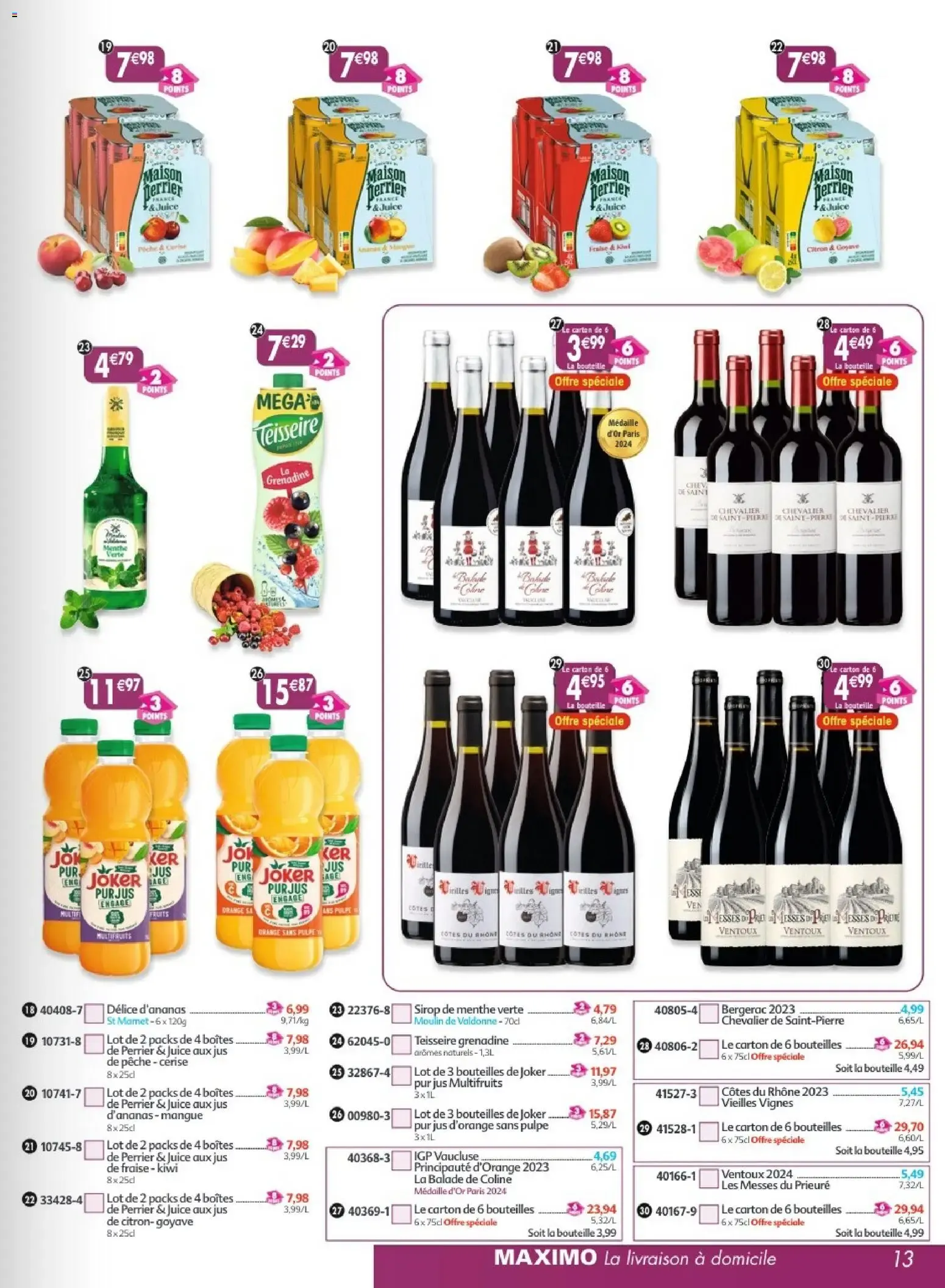 Maximo L'ÉPICERIE à domicile - Août 2026 du 17 juillet au 23 août 2026 - Catalogue page 13