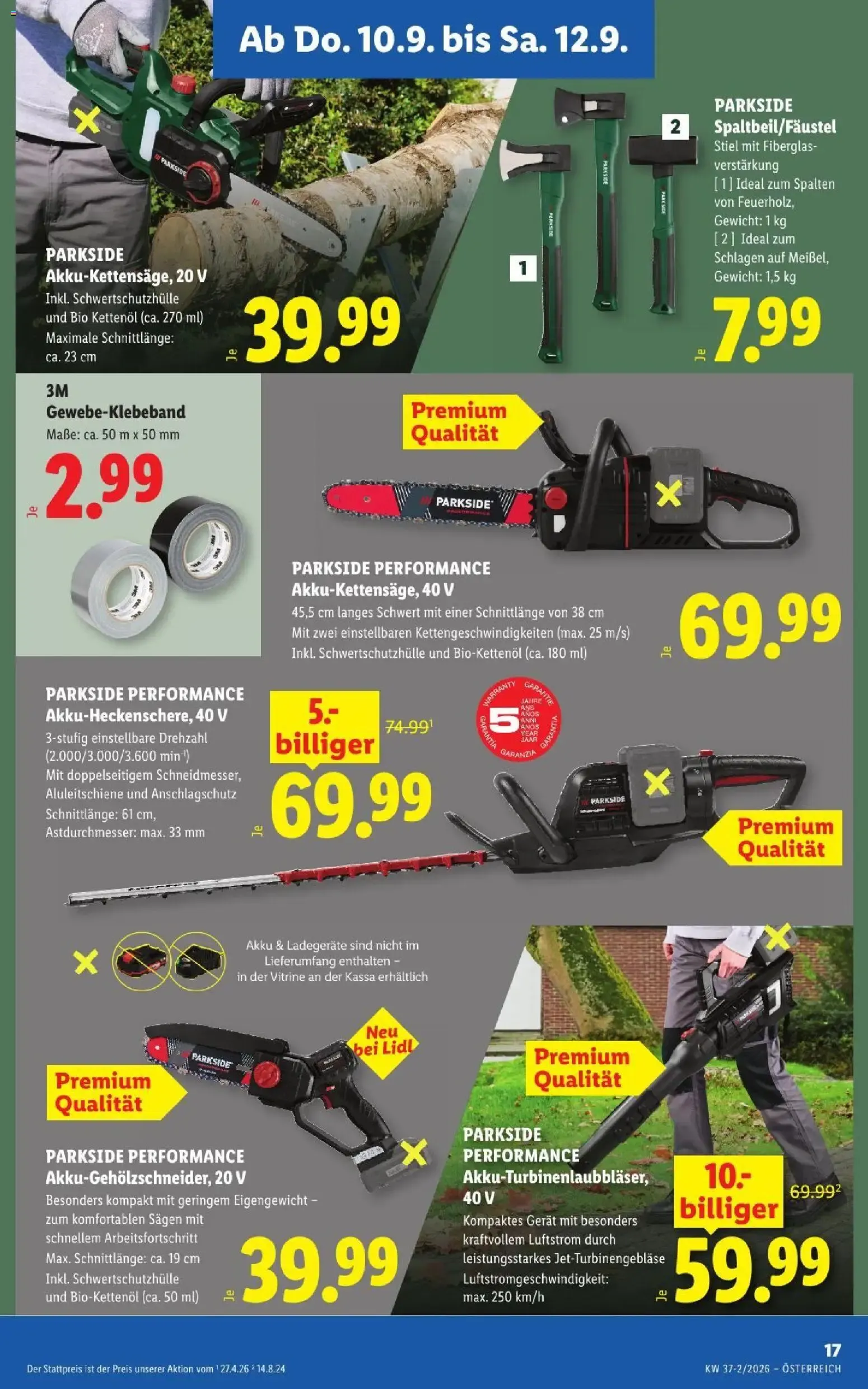 Lidl - Flugblatt ab 10.09.2026 - Angebote ab donnerstag von 10. September bis 12. September 2026 - Flugblätt seite  21