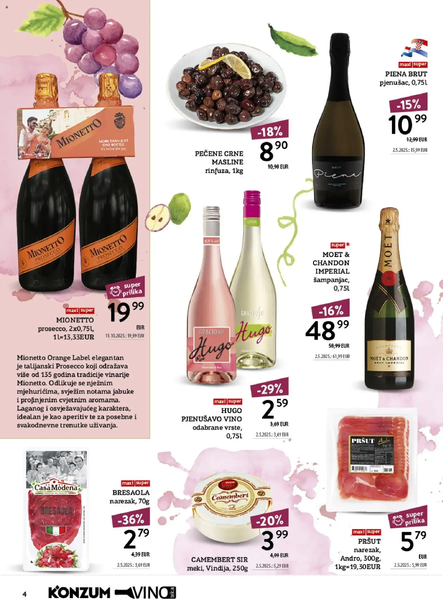 Katalog Konzum Katalog Vino od 12. listopada do 25. listopada 2026. - Pregled Stranica 4