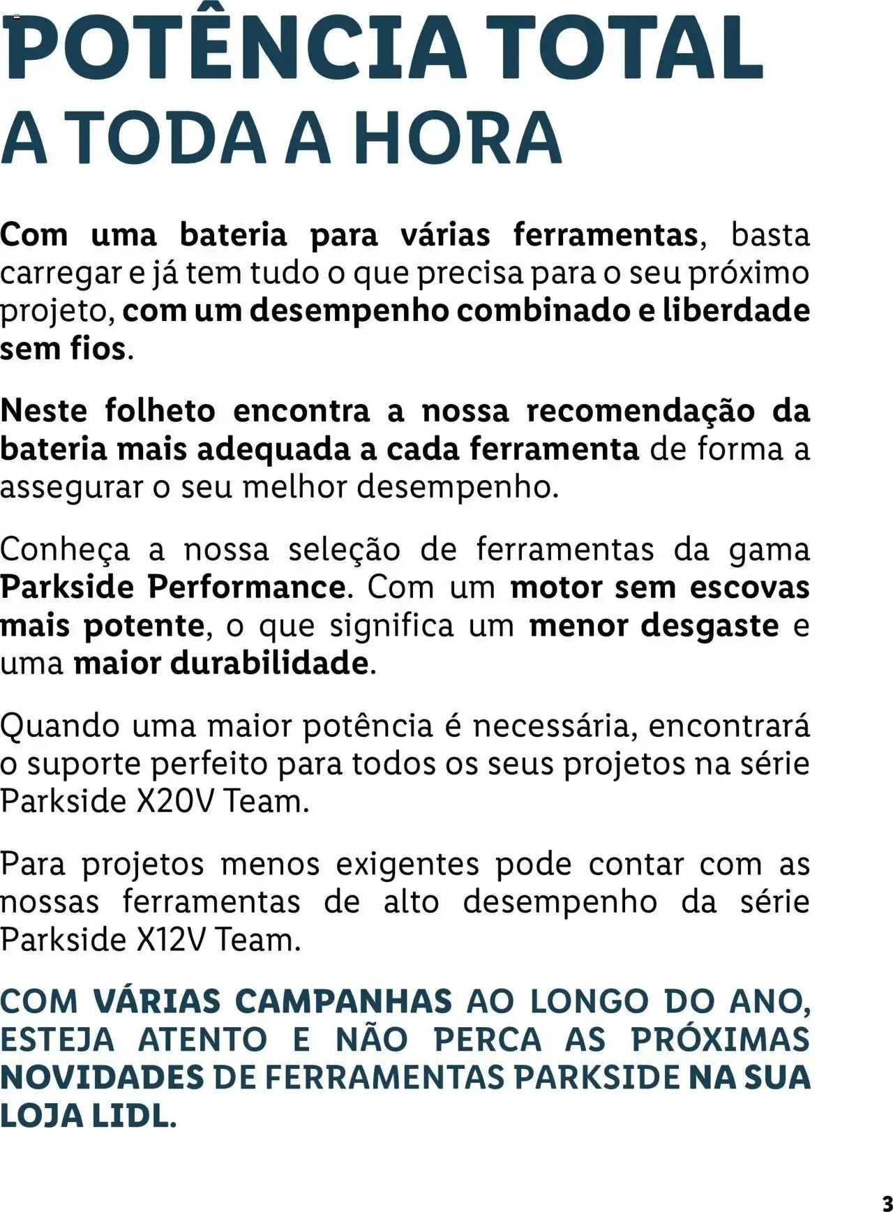Folheto Lidl Parkside: Baterias e Ferramentas para todas as tarefas de 2 de fevereiro até 31 de dezembro 2026 - Pagina 3