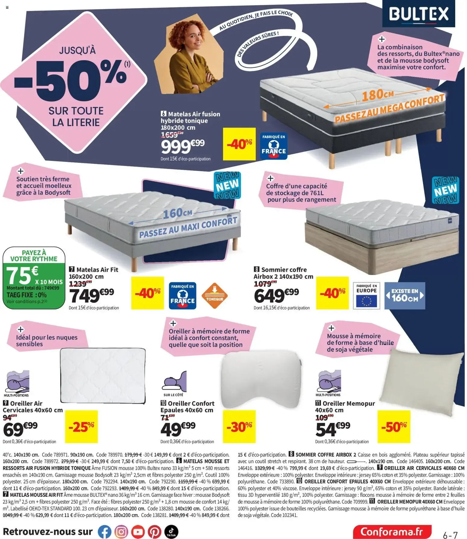 Conforama catalogue à partir du 09/06/2026 - promo en ligne du 9 juin au 6 juillet 2026 - Catalogue page 7