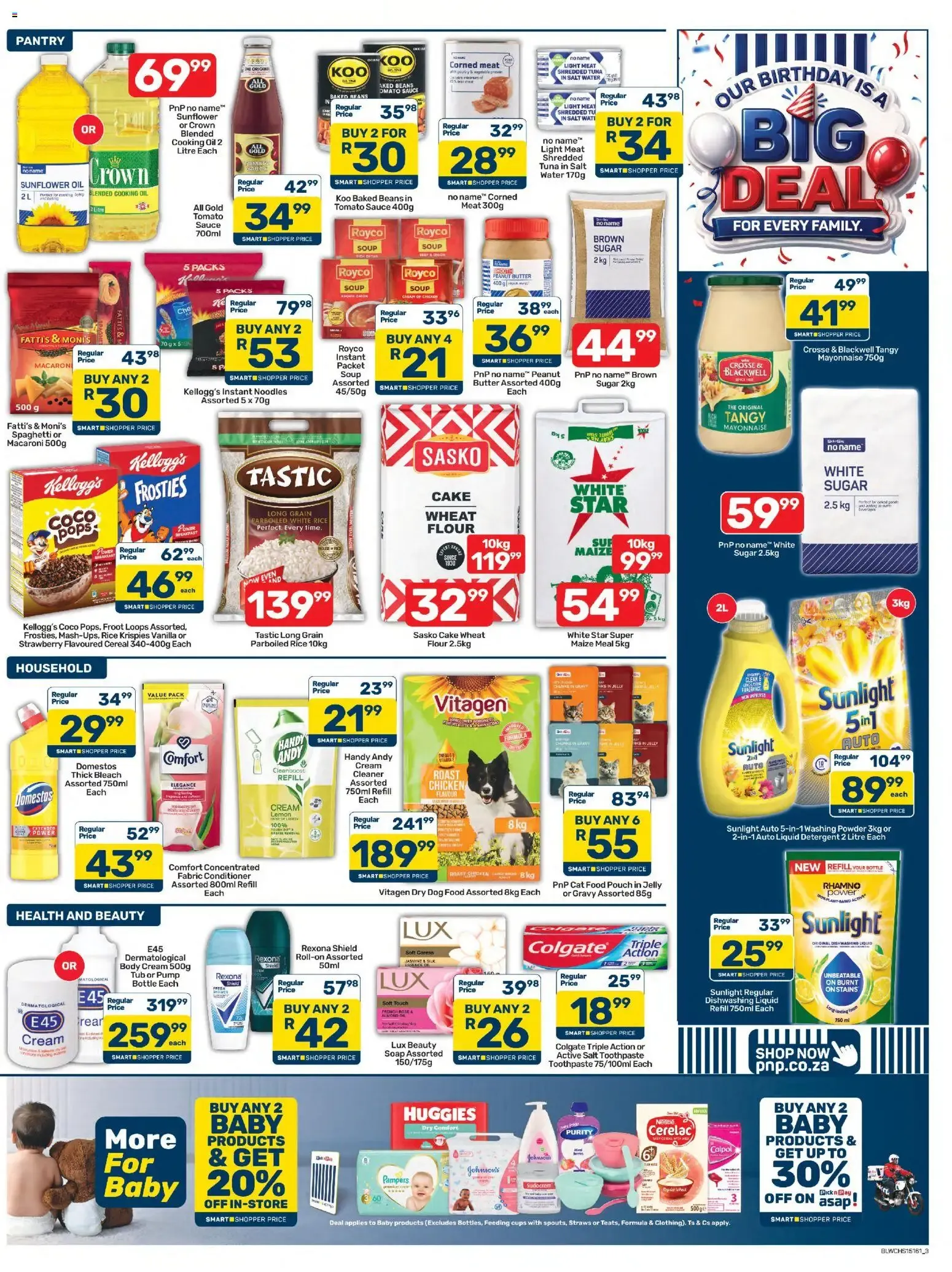 Pick n Pay Western Cape - Birthday Specials (07/07/2026 - 23/07/2026) Online from 7 July to 23 July 2026 - Catalogue Page 3