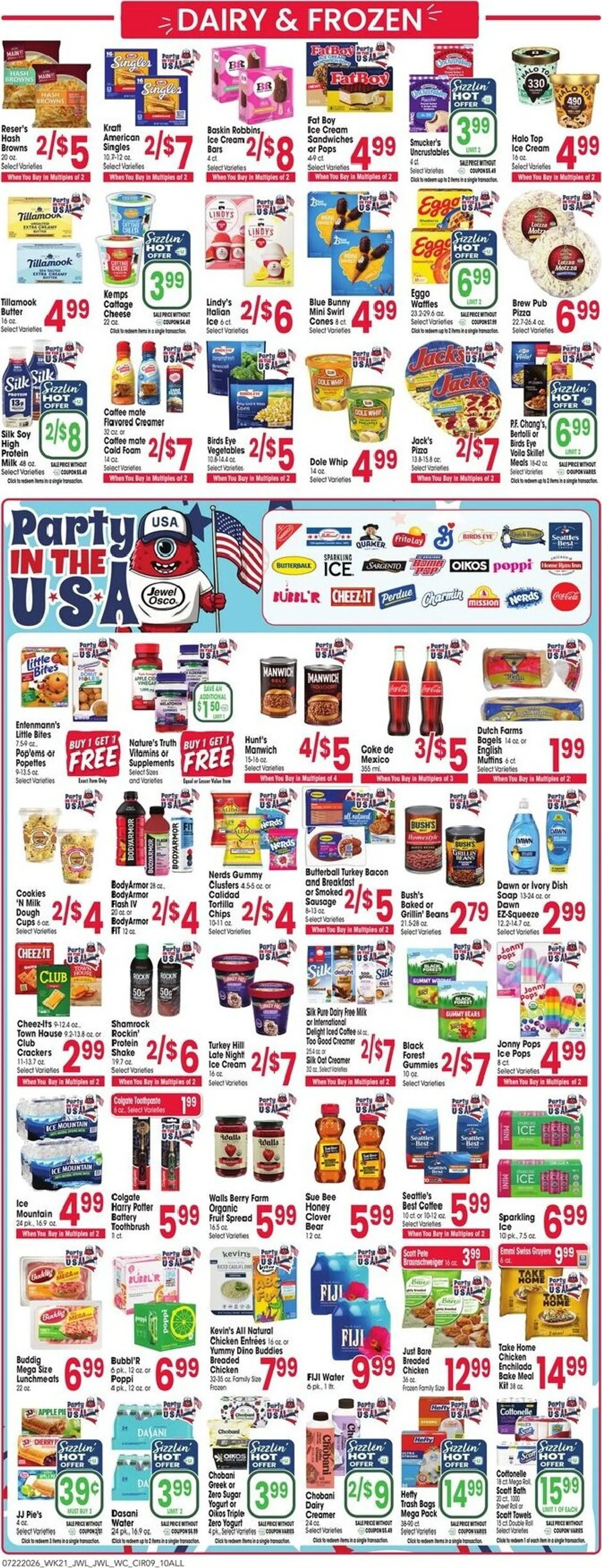 Weekly ad Jewel Osco Flyer from July 22 to July 28 2026 - Page 9