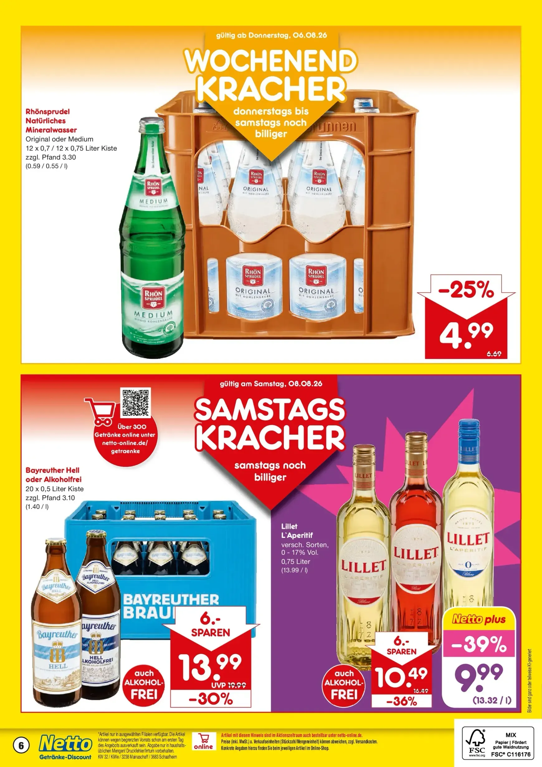 Netto Marken Discount - Getränkeangebote. Prospekt – von Montag 03.08.2026 bis Samstag 08.08.2026 von 3. August bis 8. August 2026 - Prospekt seite 6
