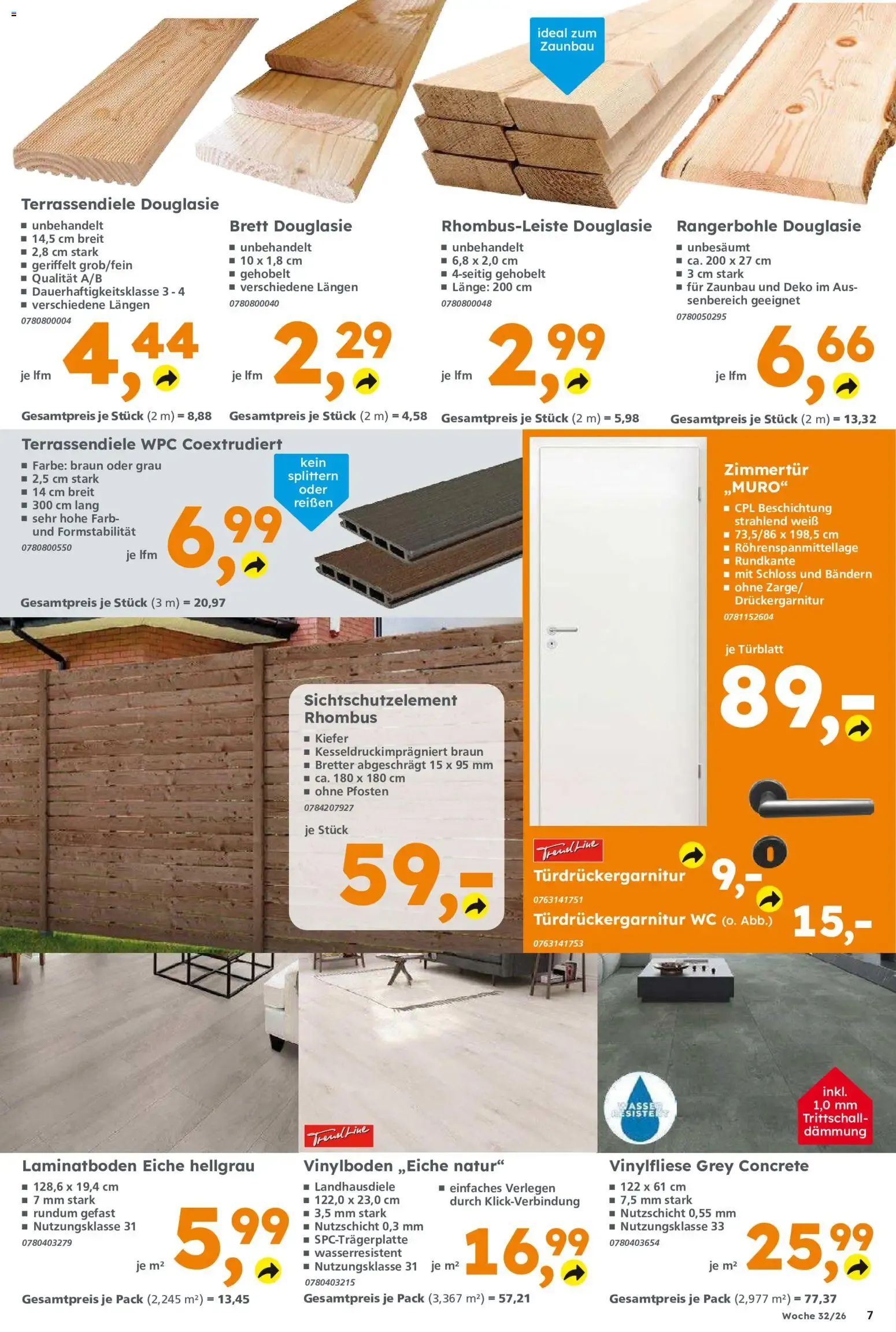 Globus Baumarkt Prospekt (ab 03.08.2026) zum Blättern von 3. August bis 8. August 2026 - Prospekt seite 7