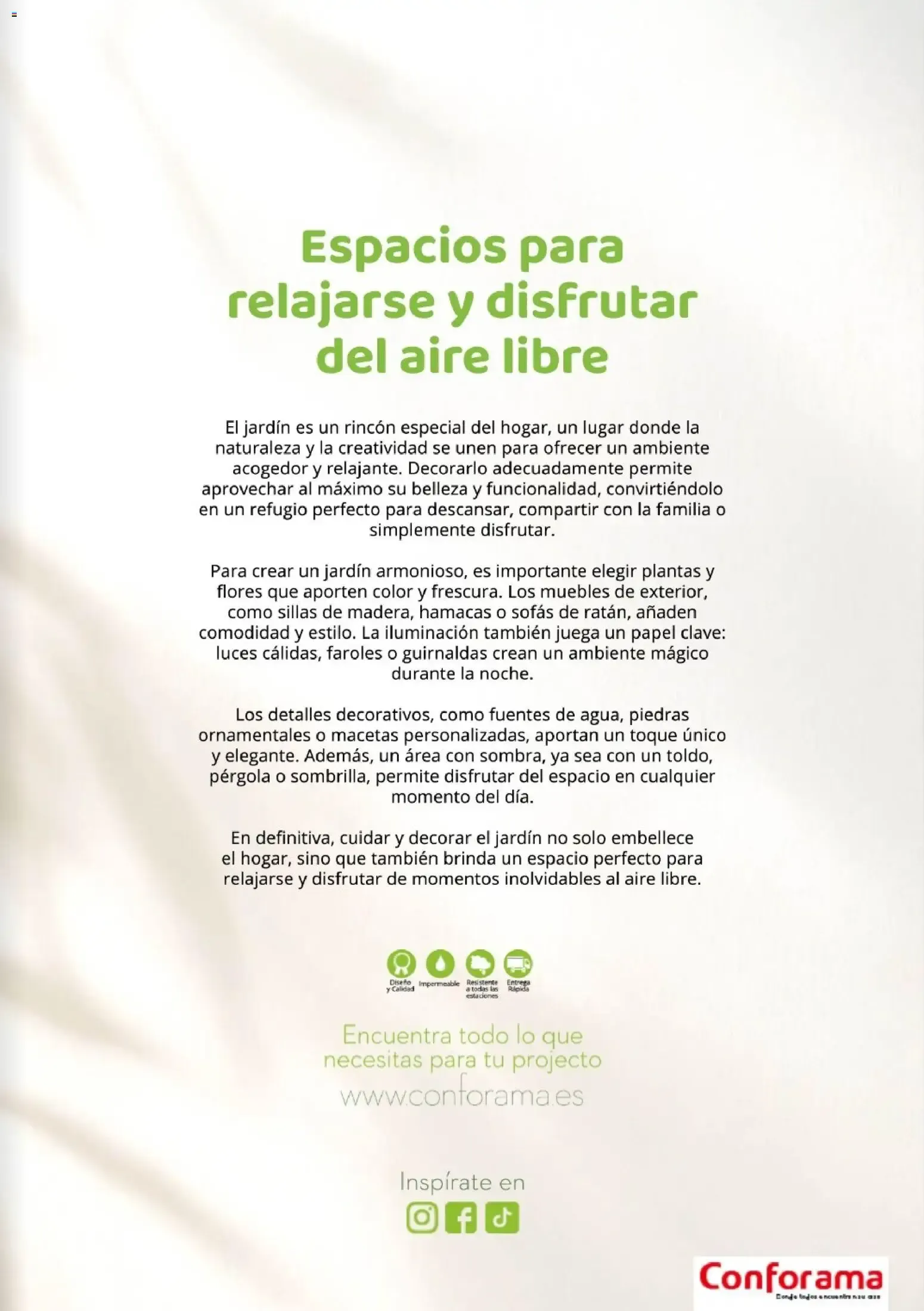 Catálogo de Conforama Guía Jardín 2026 19/03/2026 - 30/07/2026 19 de marzo al 30 de julio 2026 - Página 3
