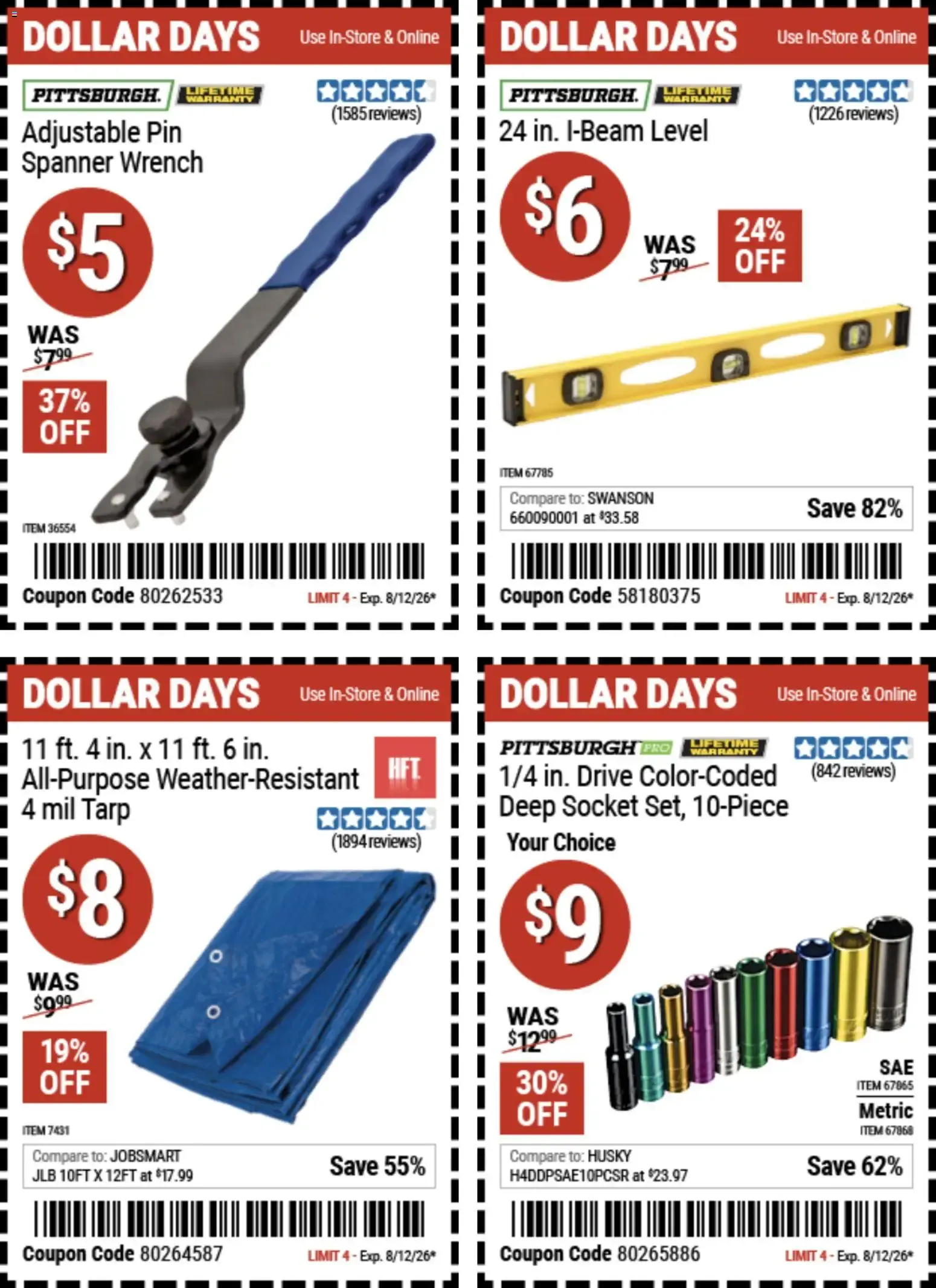 Weekly ad Harbor Freight Dollar Days (07/30 - 08/12 2026) - Flyer from July 30 to August 12 2026 - Page 5