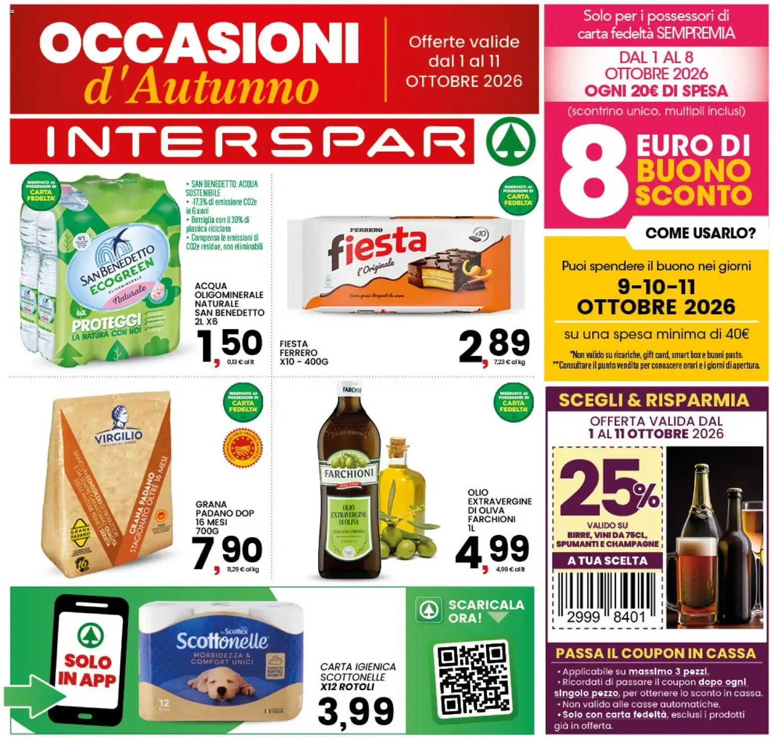 Nuovo Interspar volantino dal 01/10/2026 > offerte anteprima 🛍️ da 1 ottobre a 11 ottobre di 2026 - Pagina del volantino 1