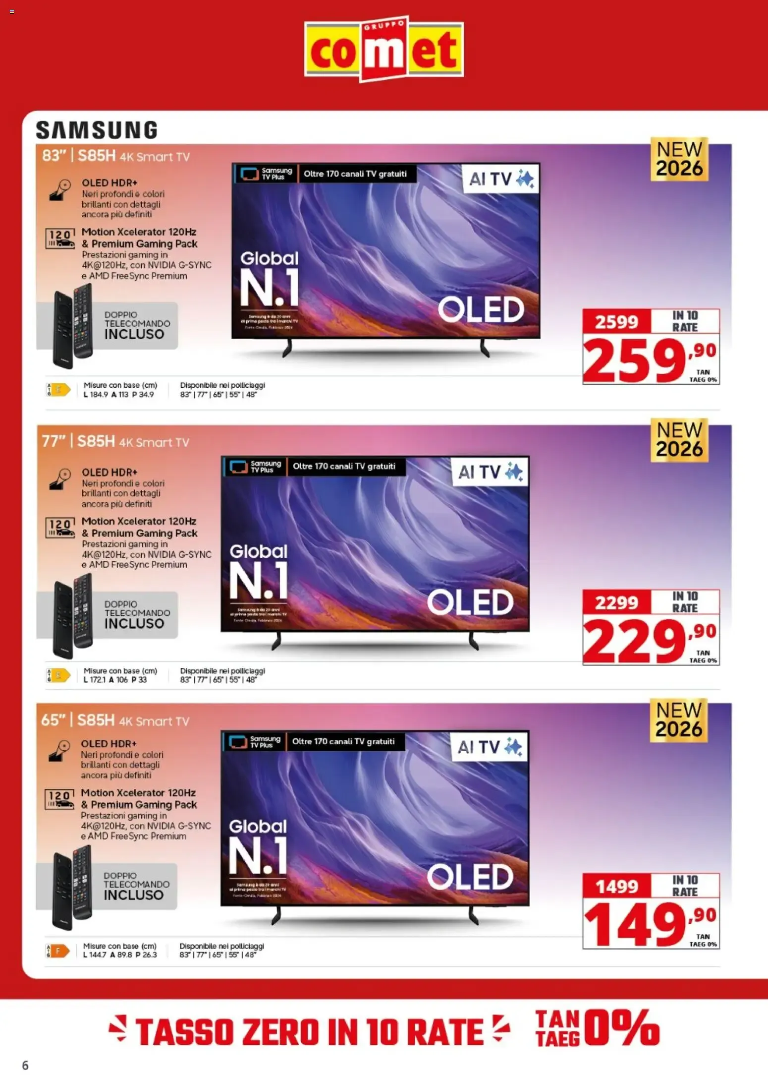 Nuovo Comet volantino Audio Video dal 09/10/2026 > offerte anteprima 🛍️ da 9 ottobre a 28 ottobre di 2026 - Pagina del volantino 6