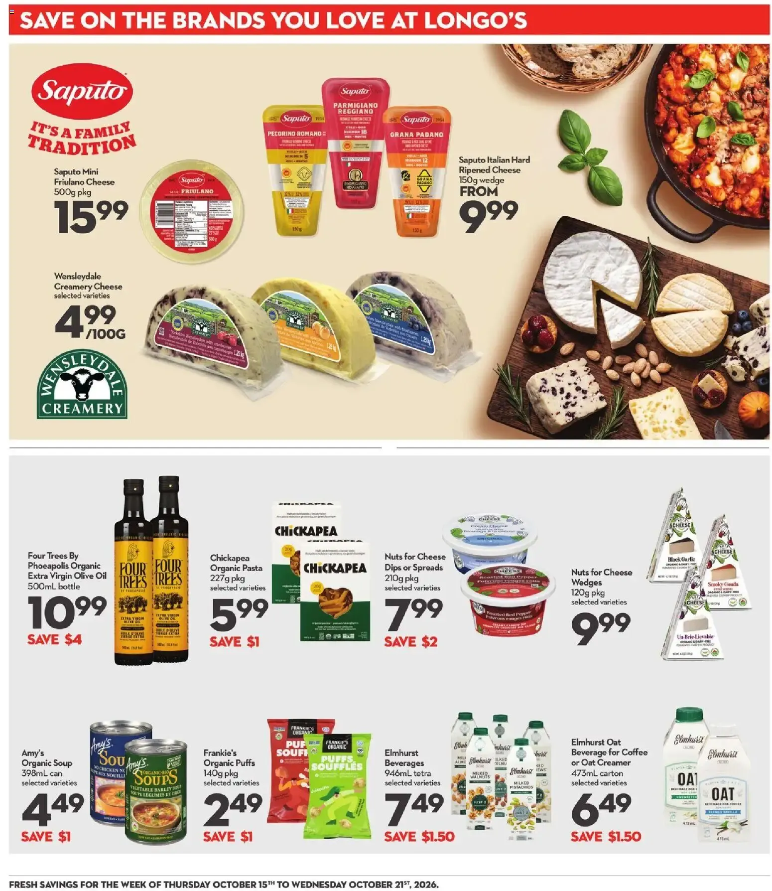 Longo's weekly flyer / circulaire from Oct 15, 2026 > weekly specials & deals from October 15 to October 21 2026 - flyer page 18