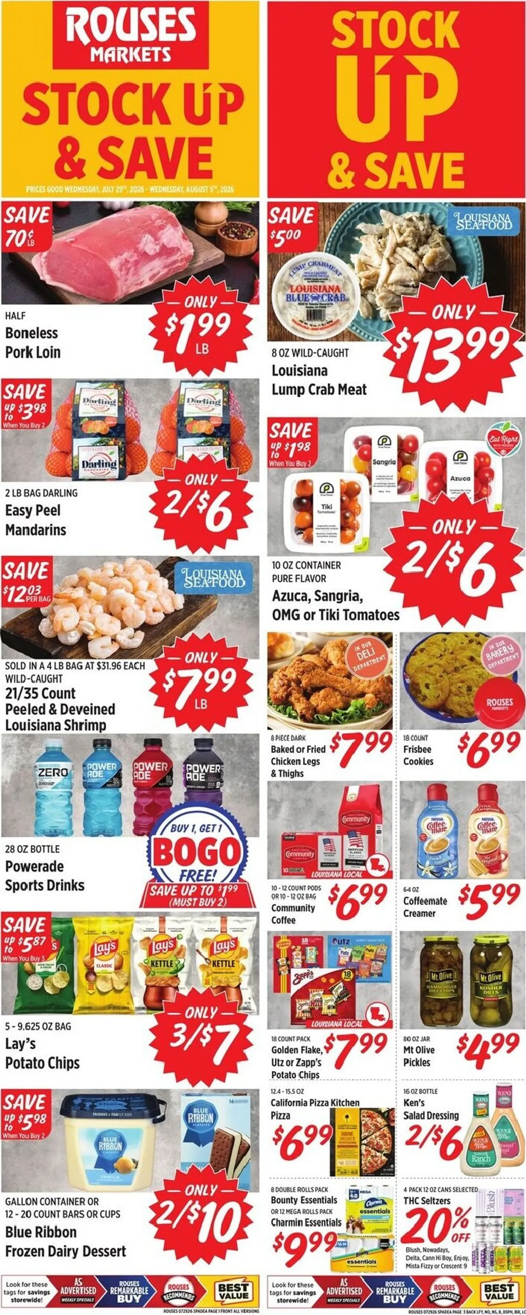 Weekly ad Current Rouses Markets leaflet valid from Wednesday 07/29/2026 to Wednesday 08/05/2026 from July 29 to August 5 2026 - Page 2